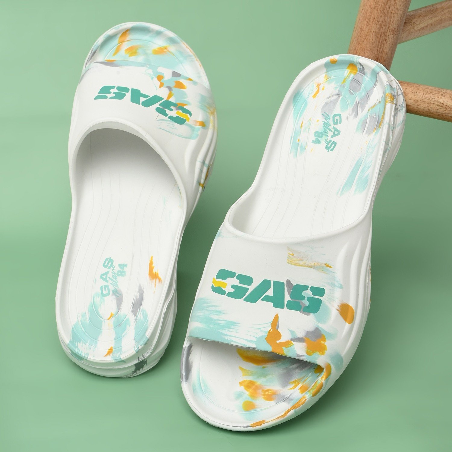 Men Float Mode White gold Sliders