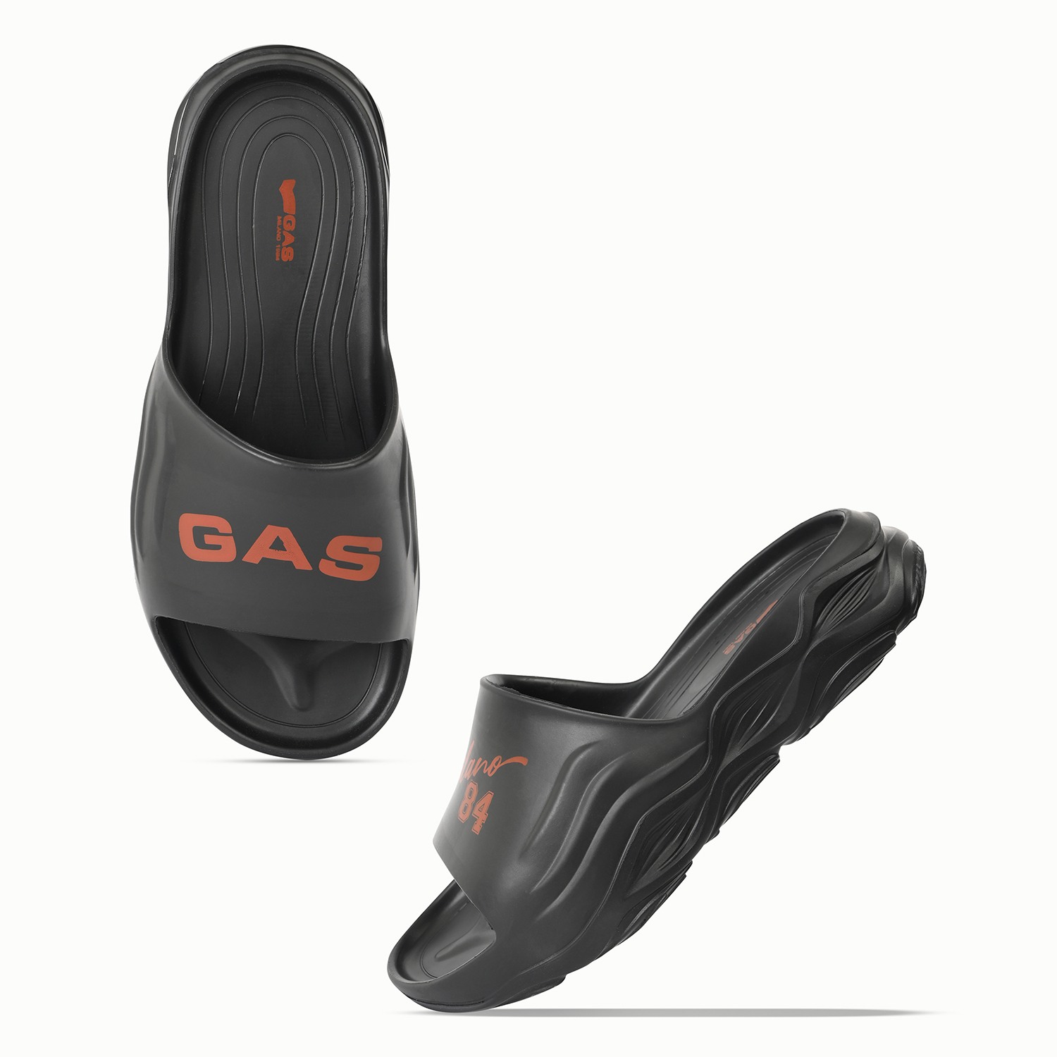 Men SandScape Black Sliders