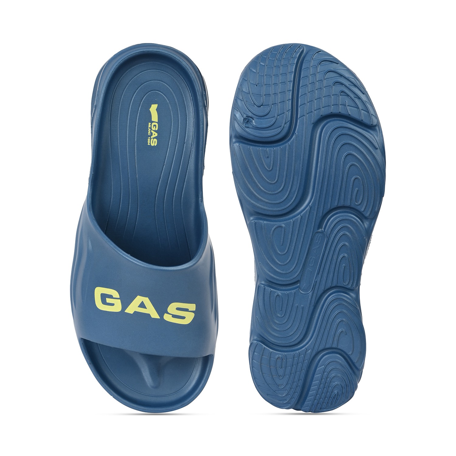 Men SandScape Blue Sliders