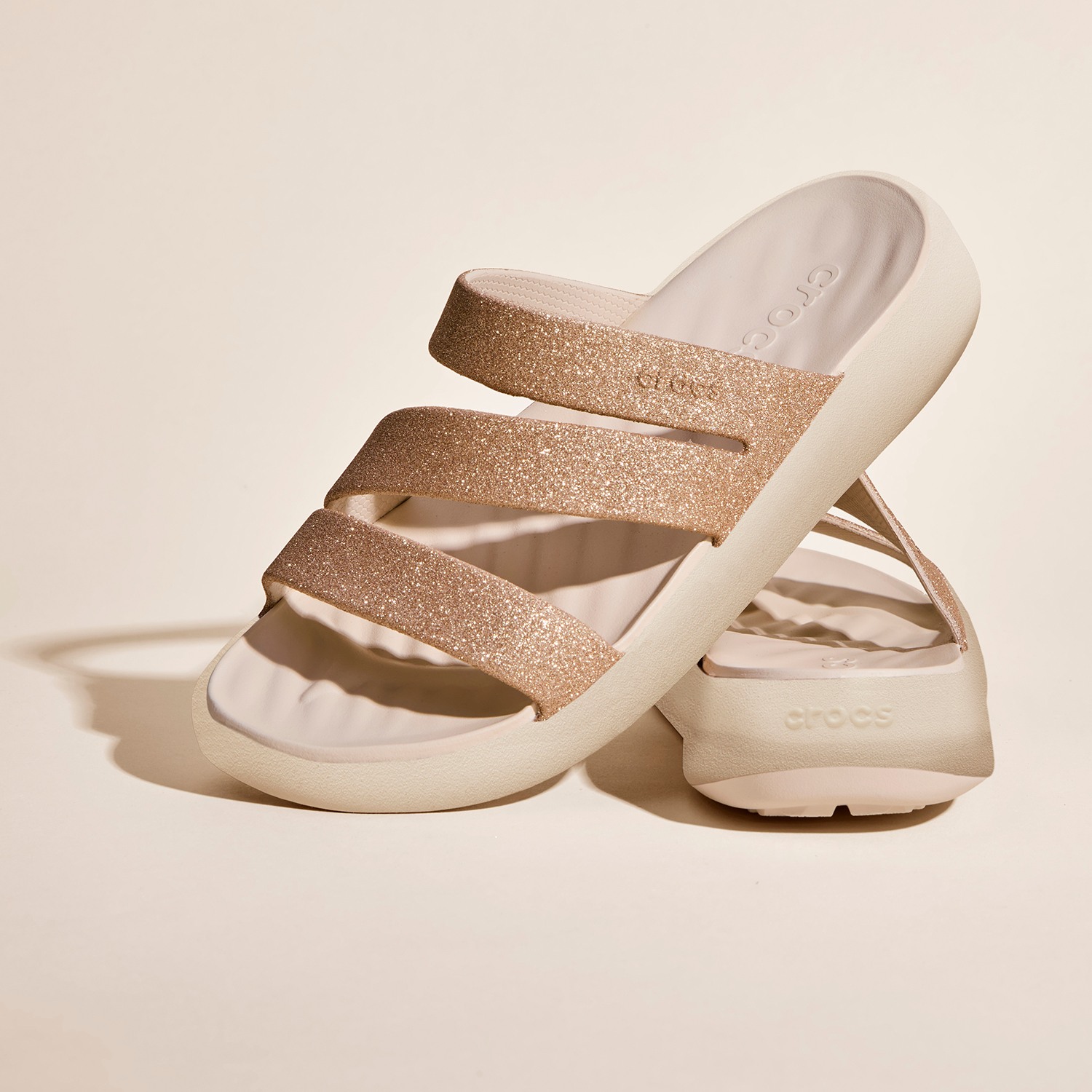 Getaway Glitter Strappy Stucco Women Sandal