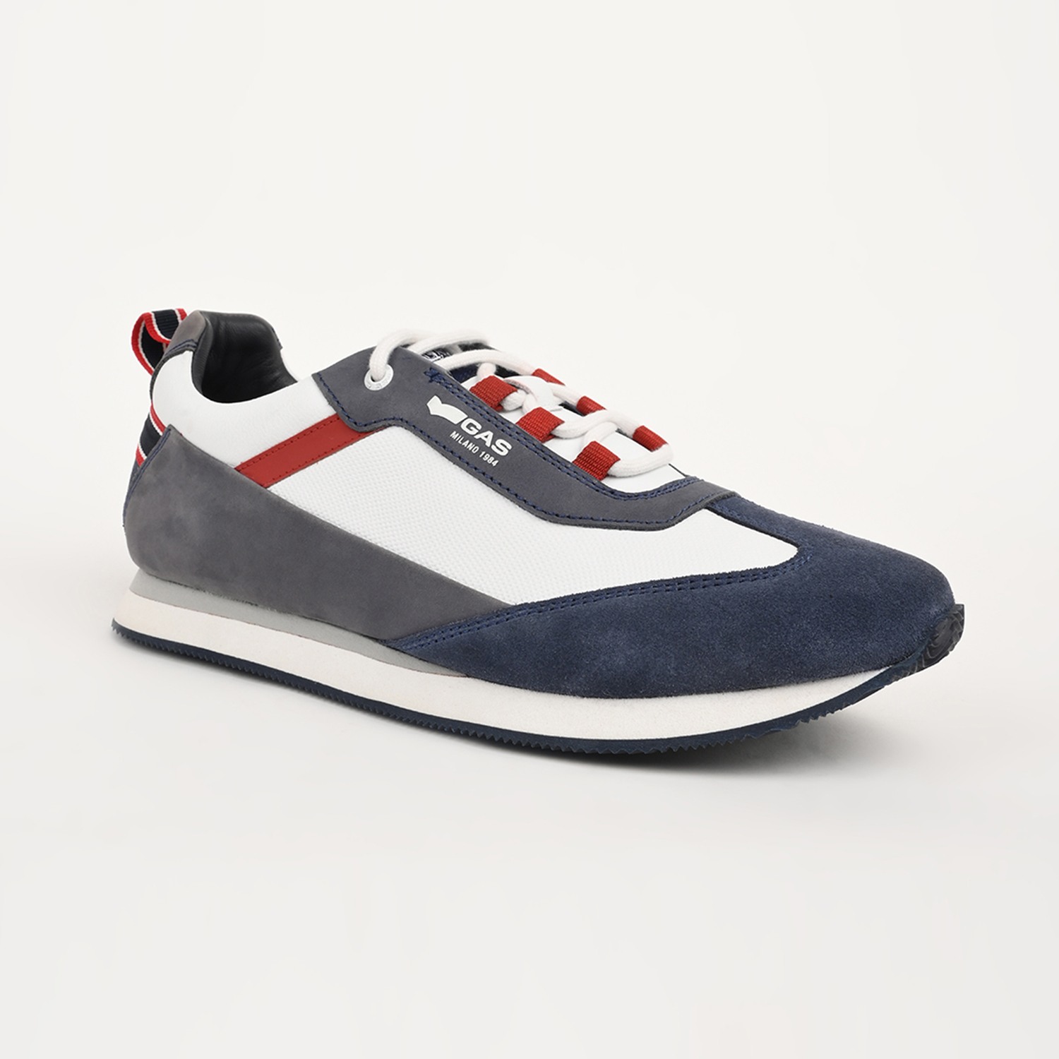 Men Monza Prime White Blue Trainers