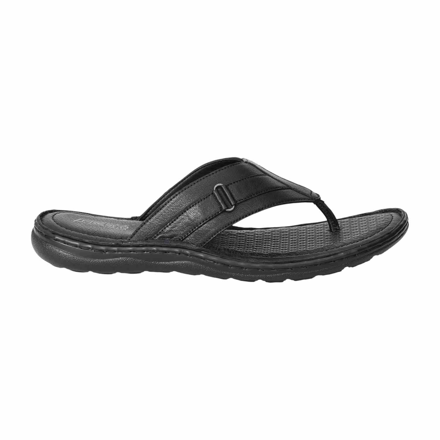 Men Black StrideFlex Chappals