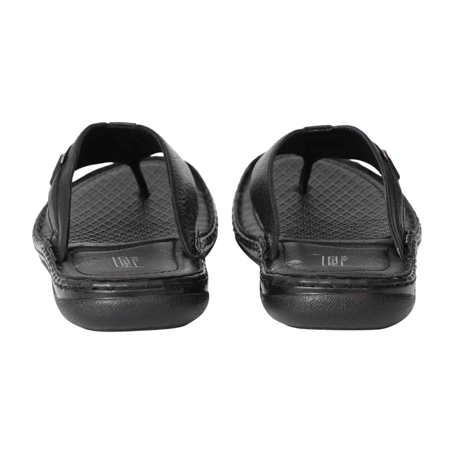 Men Black StrideFlex Chappals