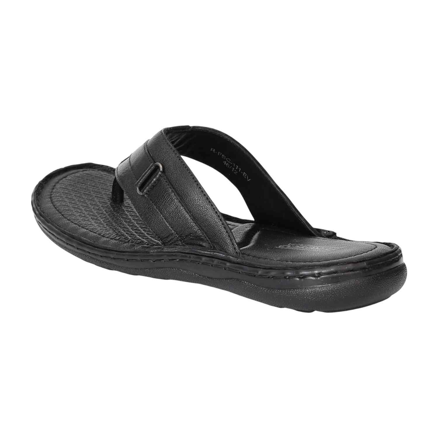 Men Black StrideFlex Chappals