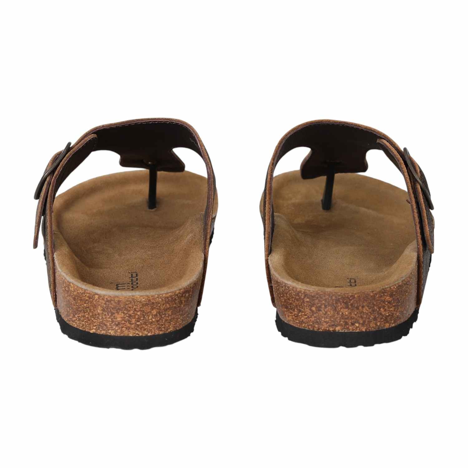 Men Rustic Buckle Thong Sandals