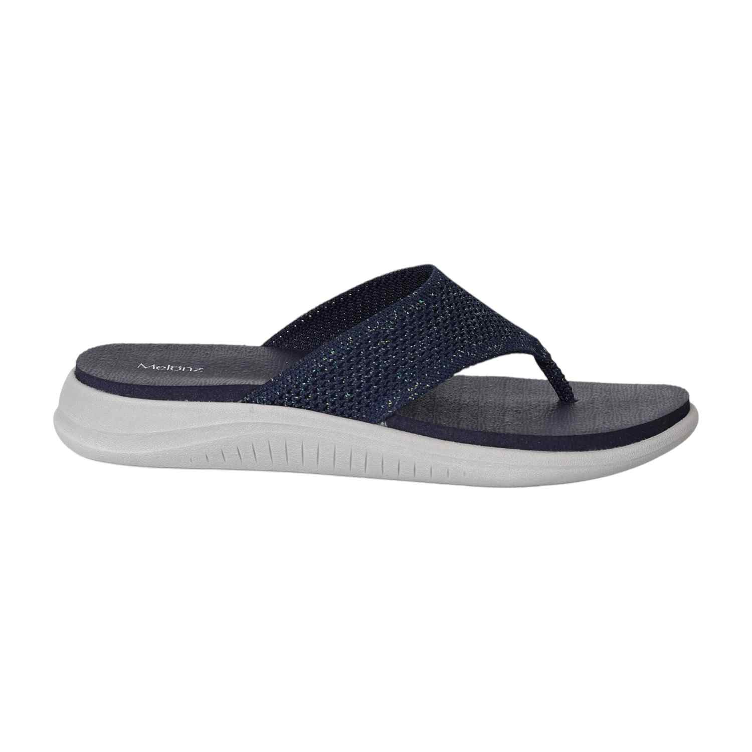 Navy Comfort Glide Flip-Flops for Women