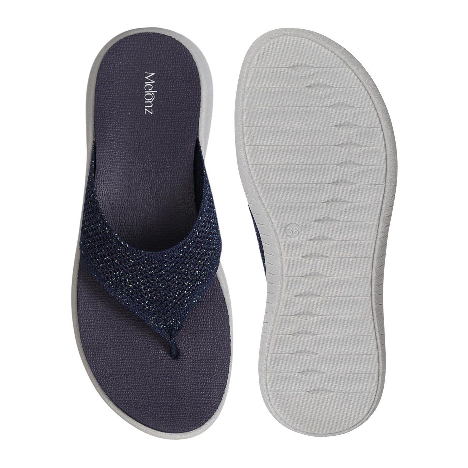 Navy Comfort Glide Flip-Flops for Women