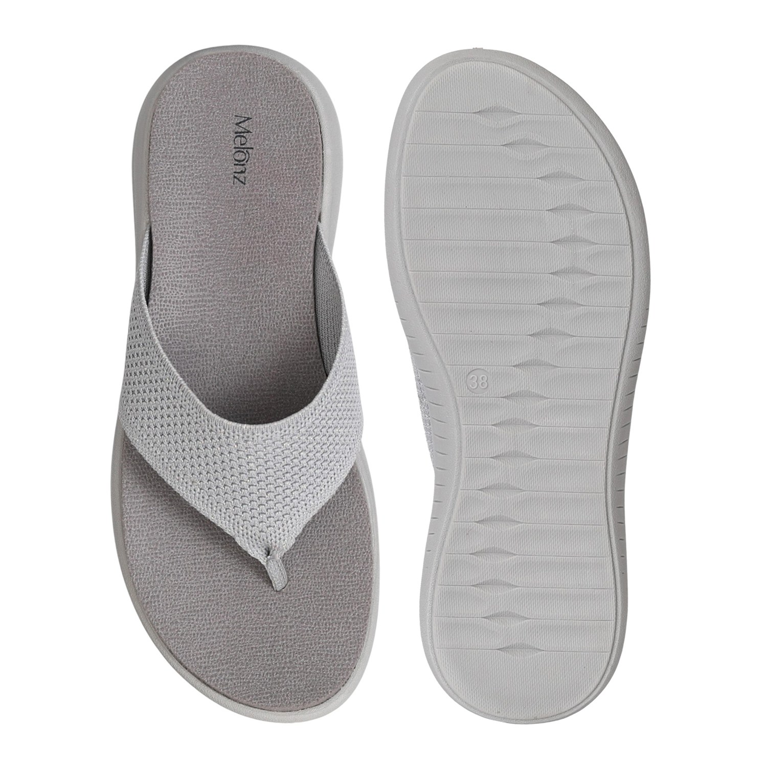 Grey Comfort Glide Flip-Flops for Women
