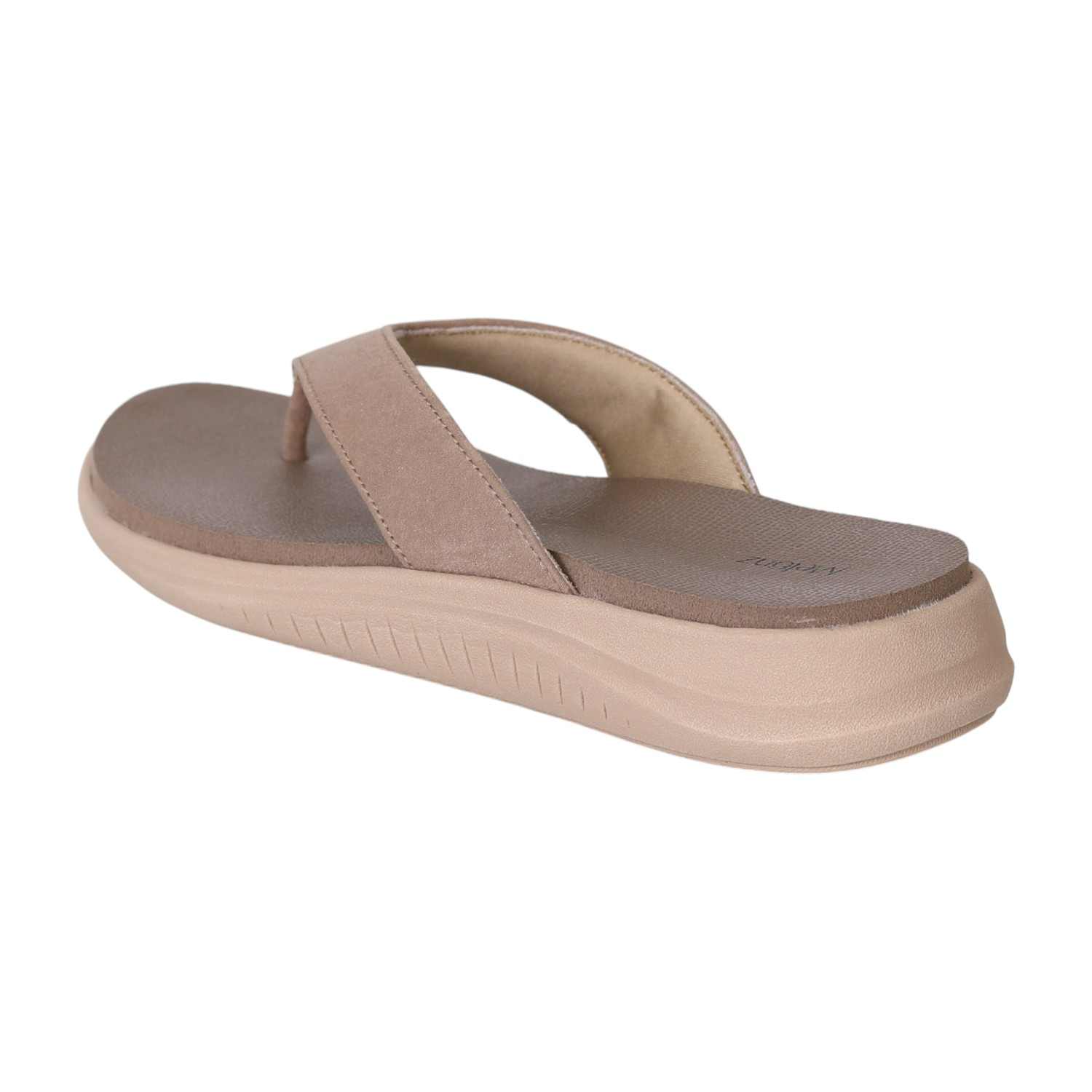Dark Beige Comfort Foam Flip-Flops for Women