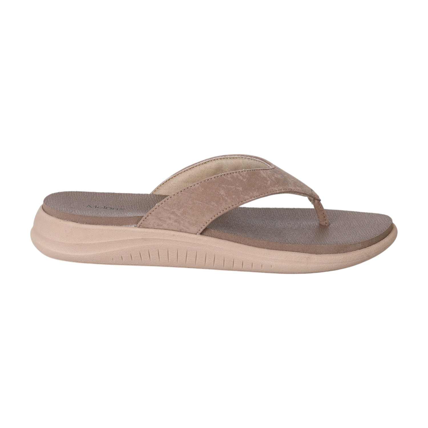 Dark Beige Comfort Foam Flip-Flops for Women