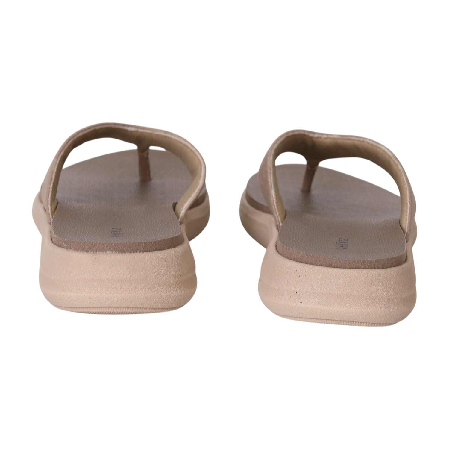 Dark Beige Comfort Foam Flip-Flops for Women