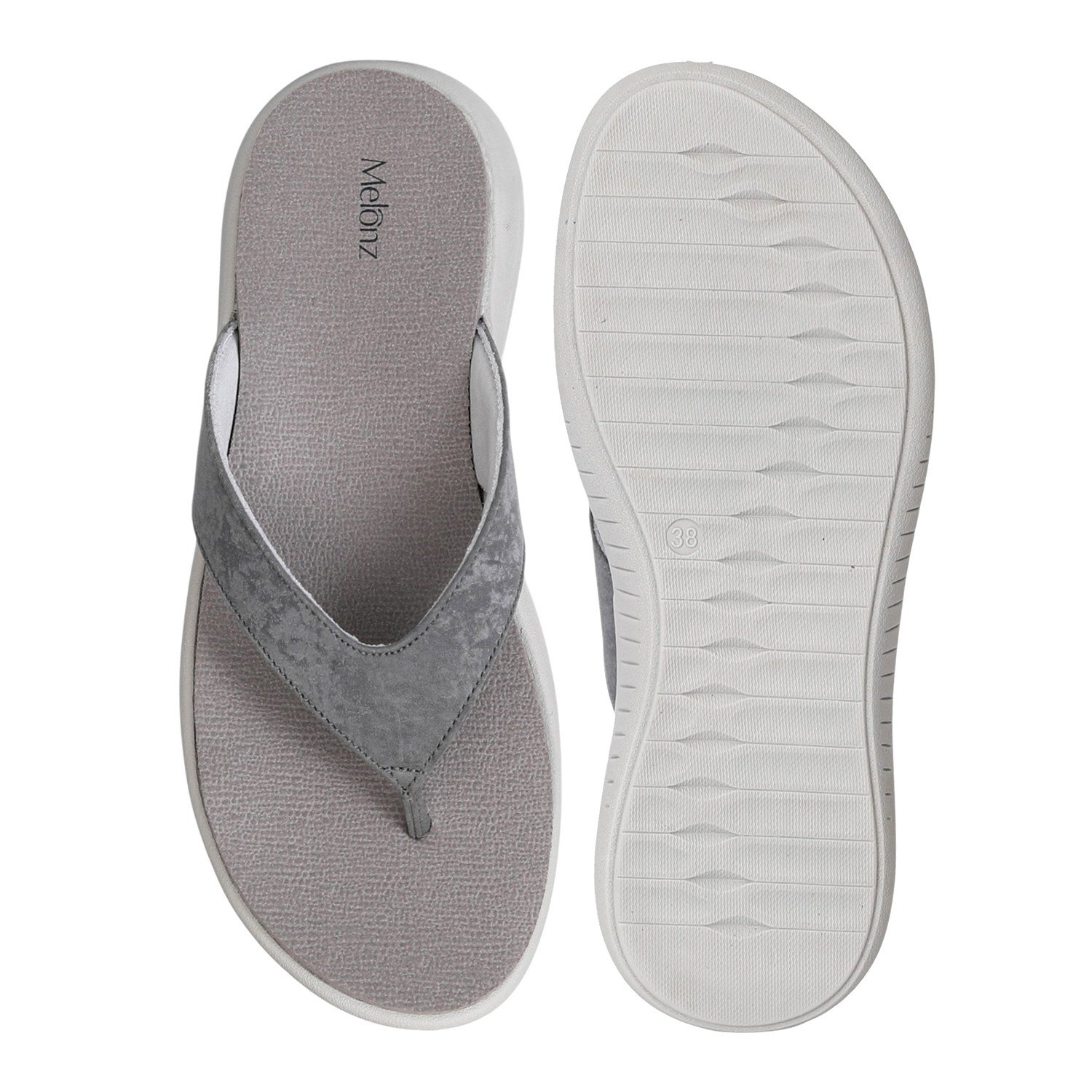Grey Comfort Foam Flip-Flops for Women