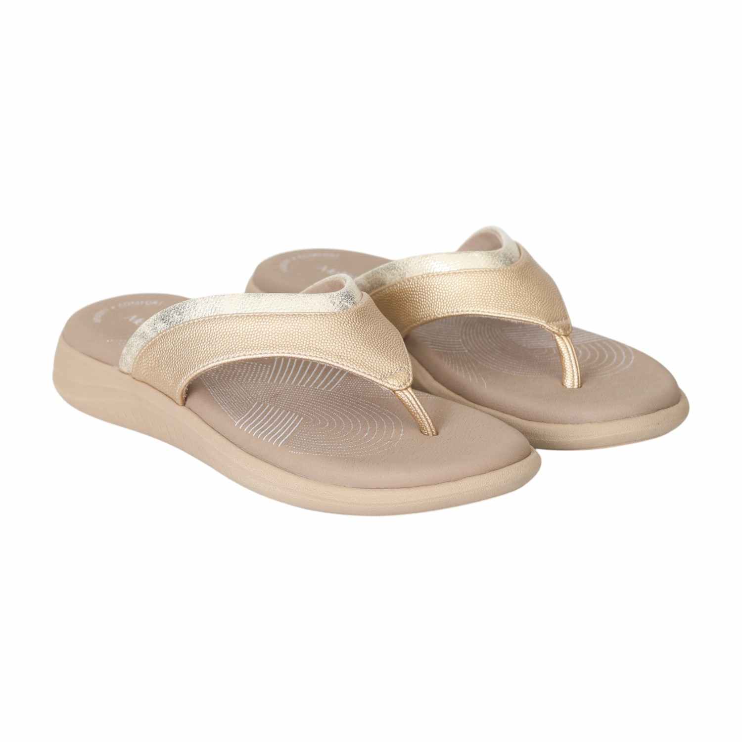 Women Gold Drift Sandals