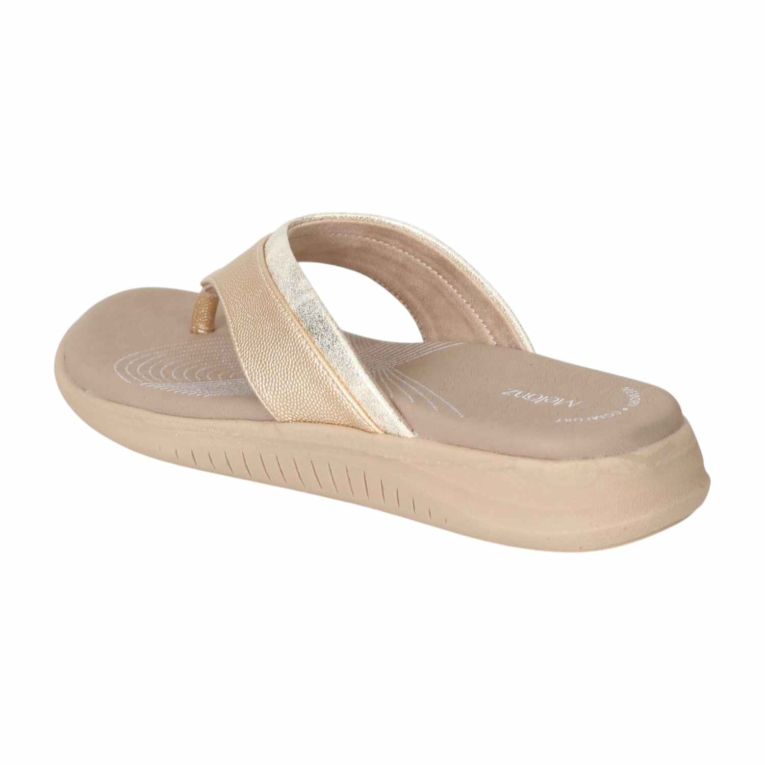 Women Gold Drift Sandals