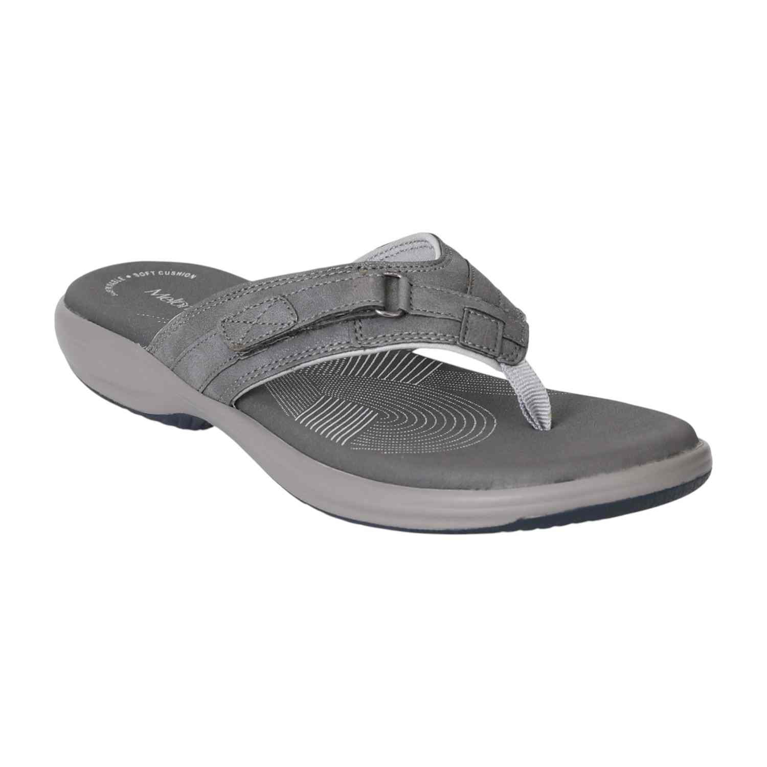 Grey Motion Active Thong Sandals for Women