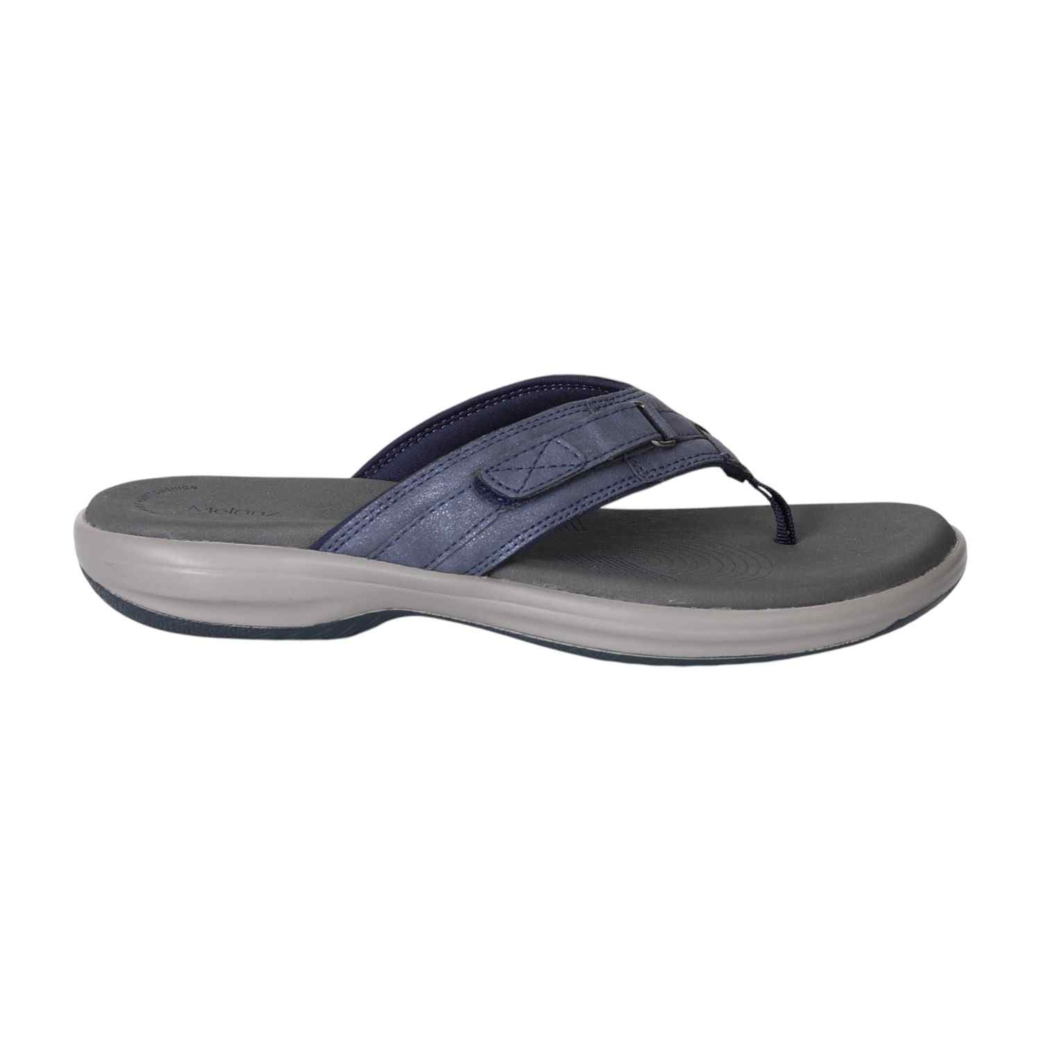 Navy Blue Motion Active Thong Sandals for Women