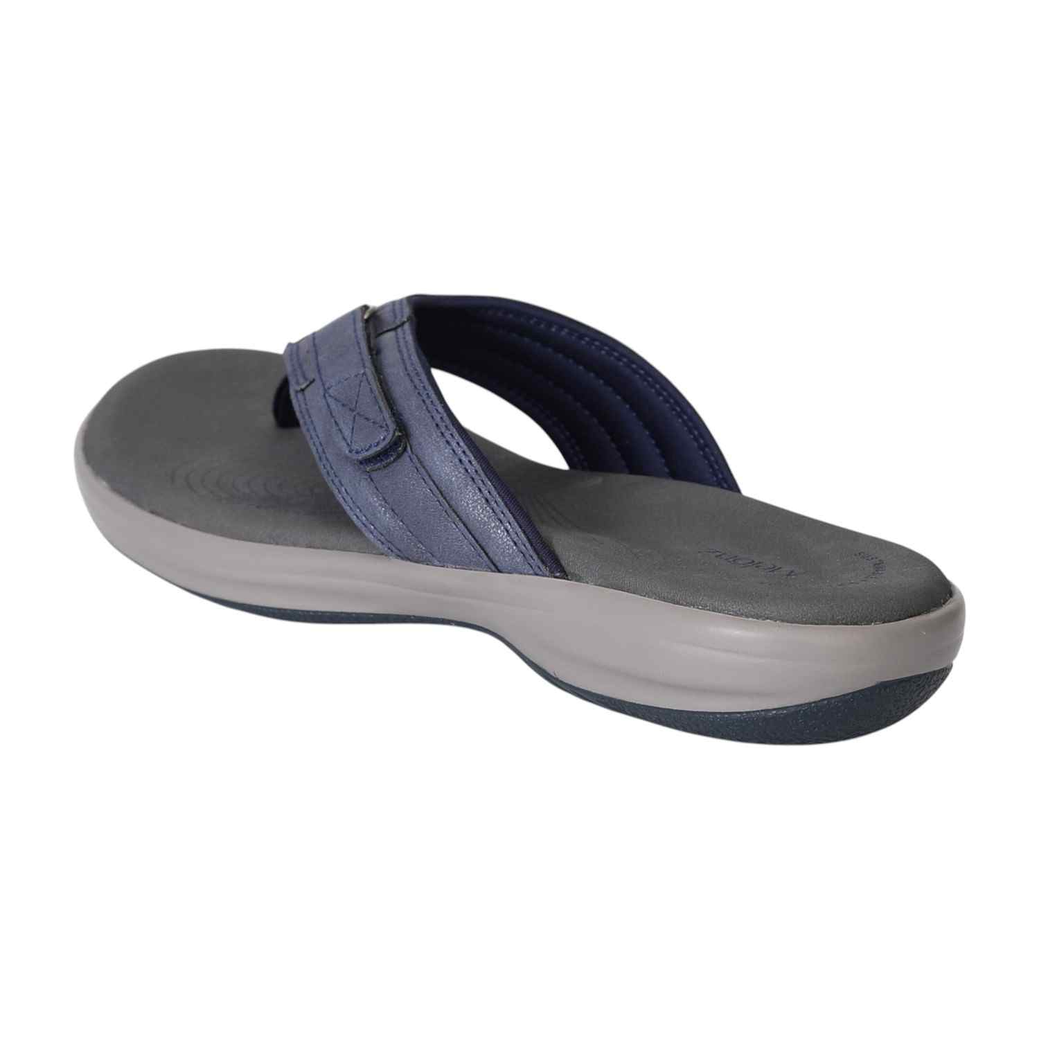 Navy Blue Motion Active Thong Sandals for Women