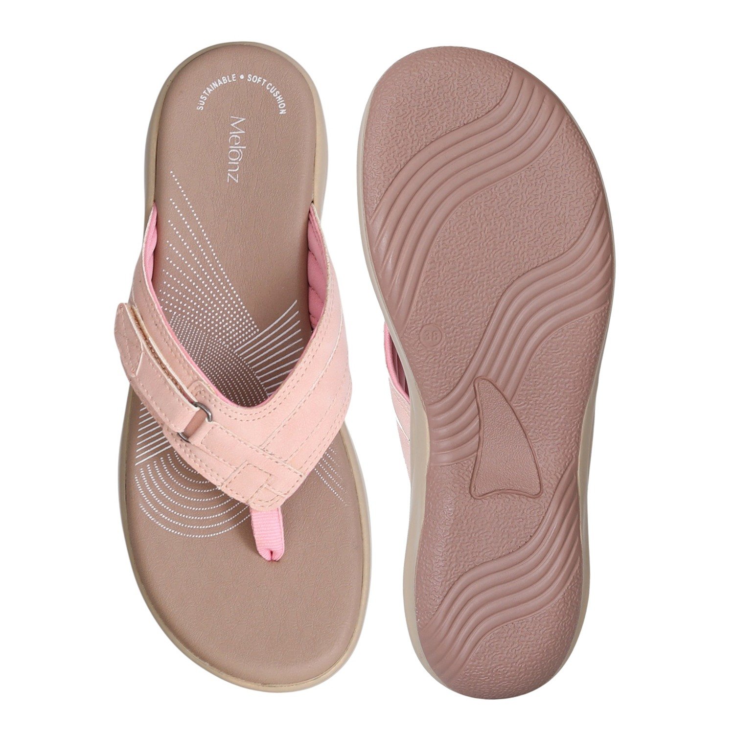 PInk Motion Active Thong Sandals for Women