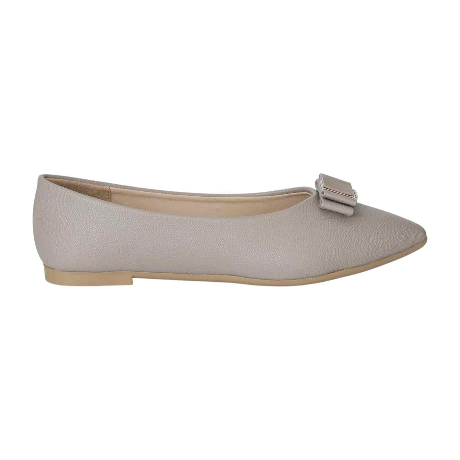 Women's Silvered Bow Slip-on Flat