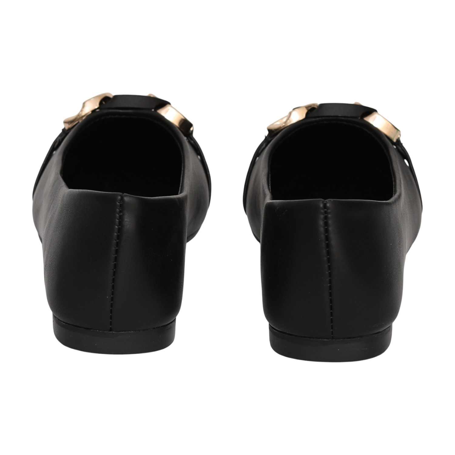 Women's Onyx Point Buckle Ballerinas