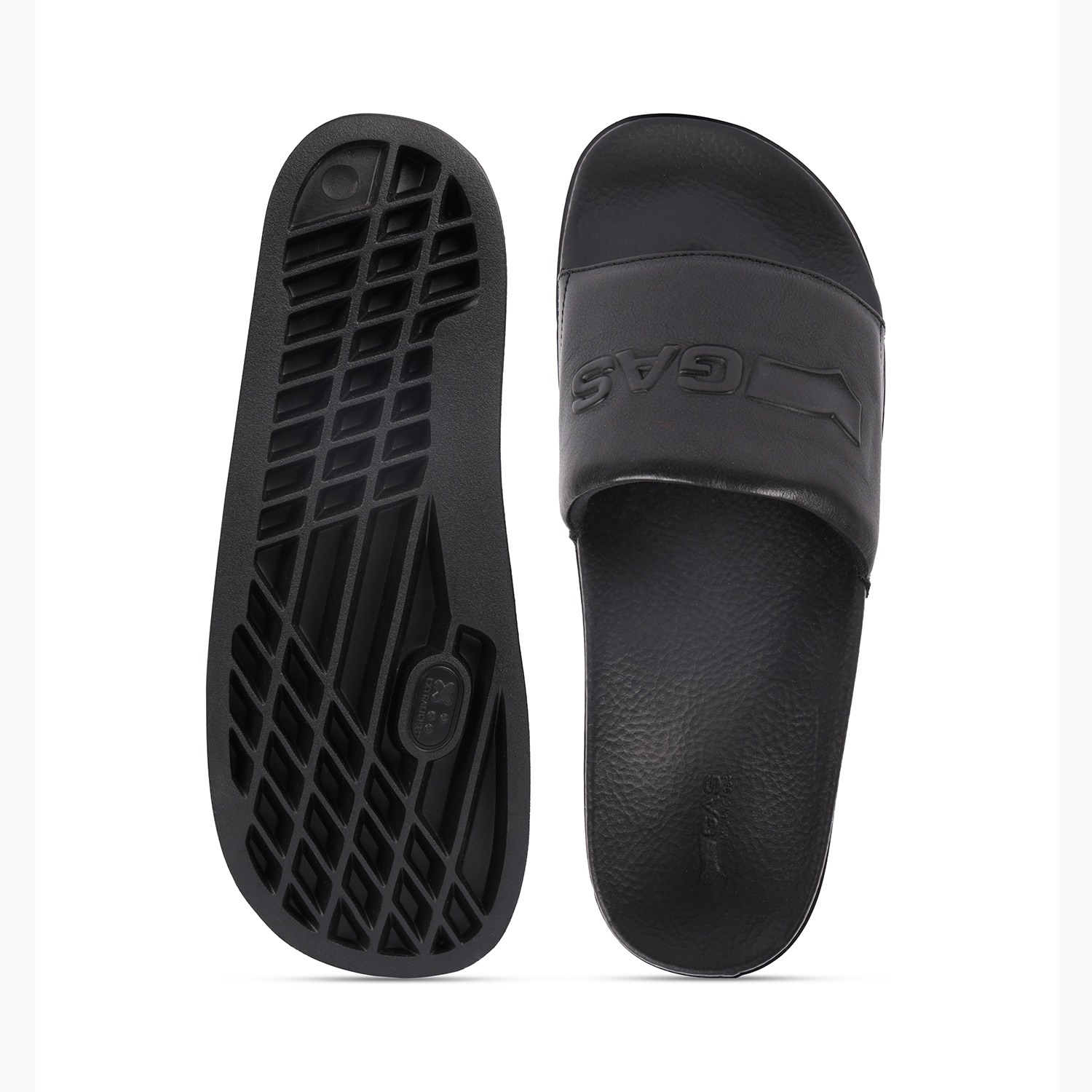 Men Comodo Black Sliders