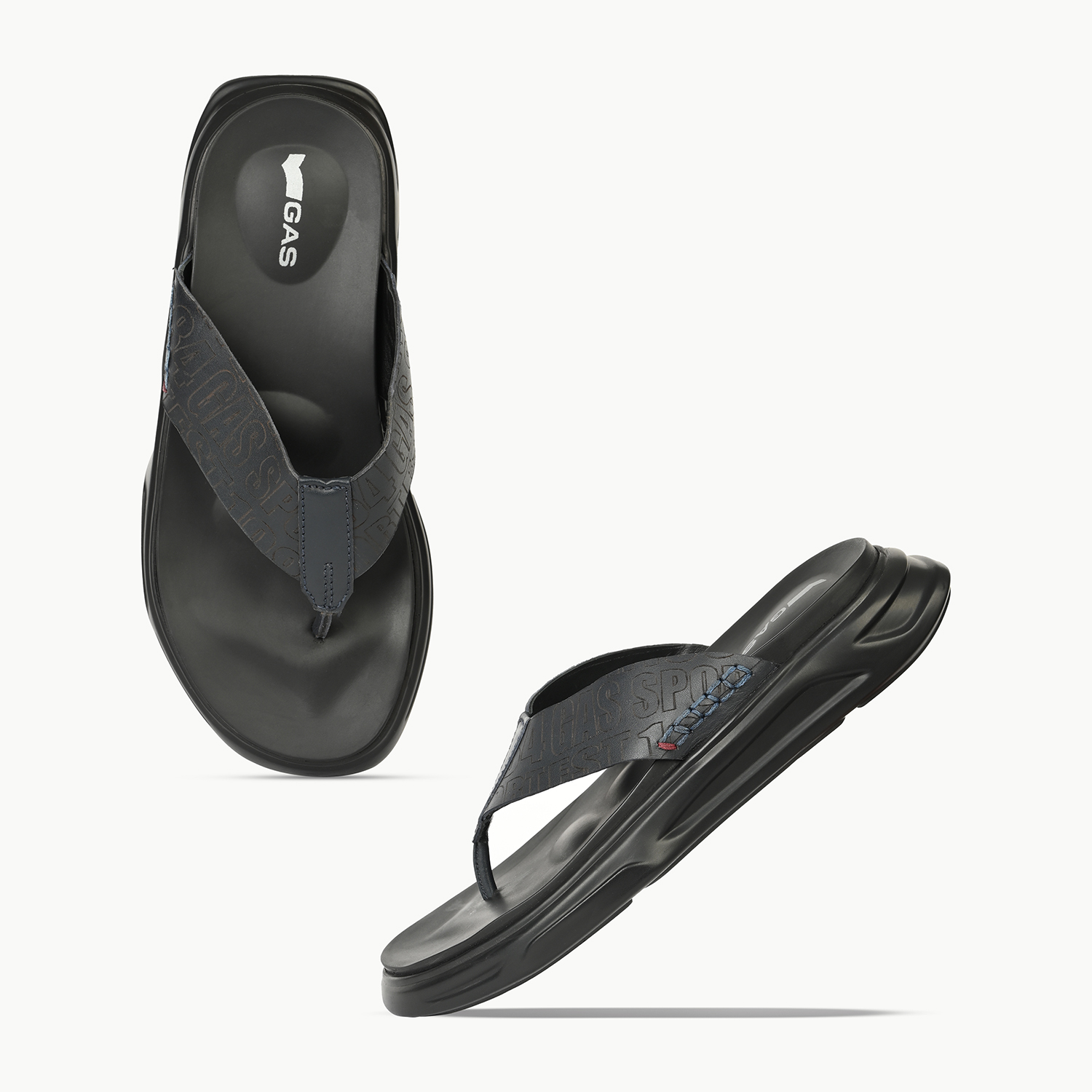 Men Pelle Navy Sandals