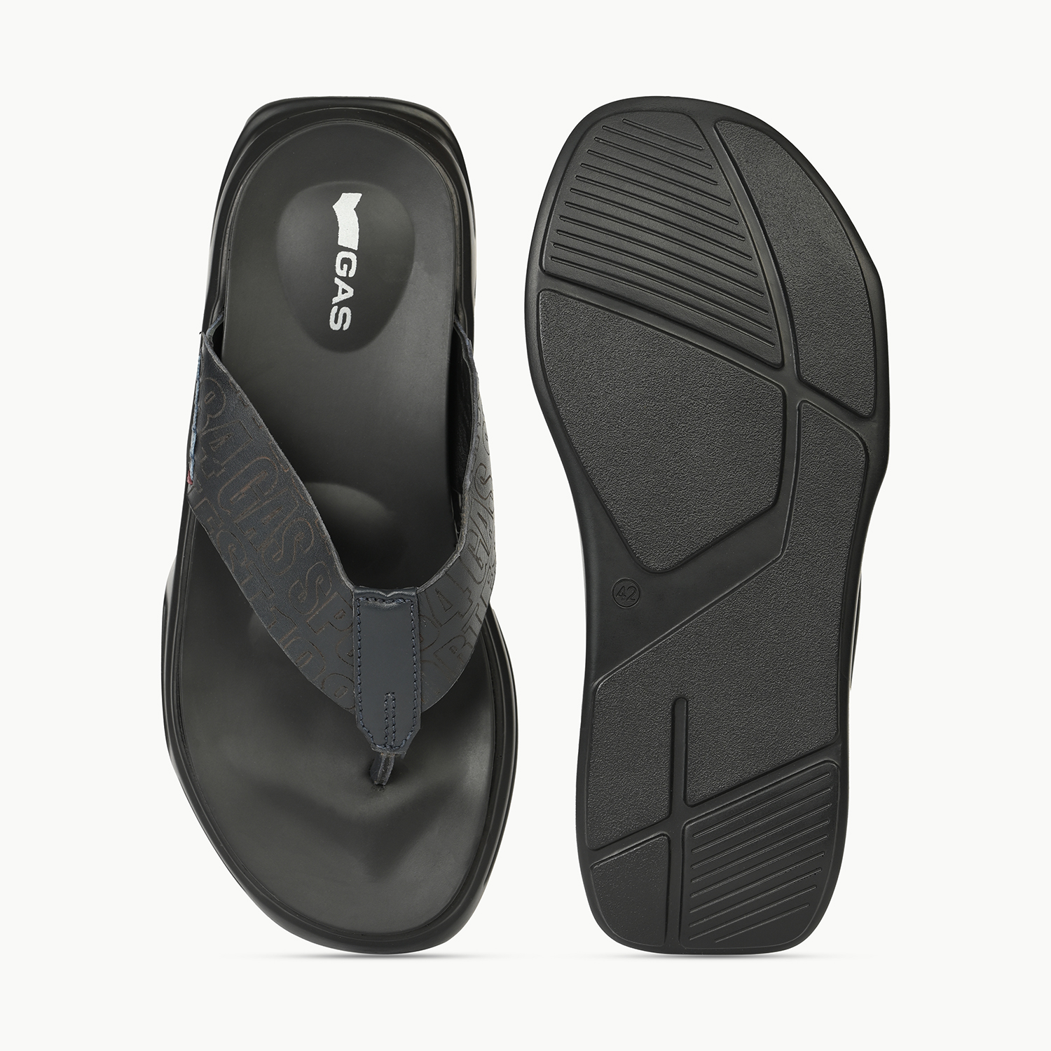 Men Pelle Navy Sandals
