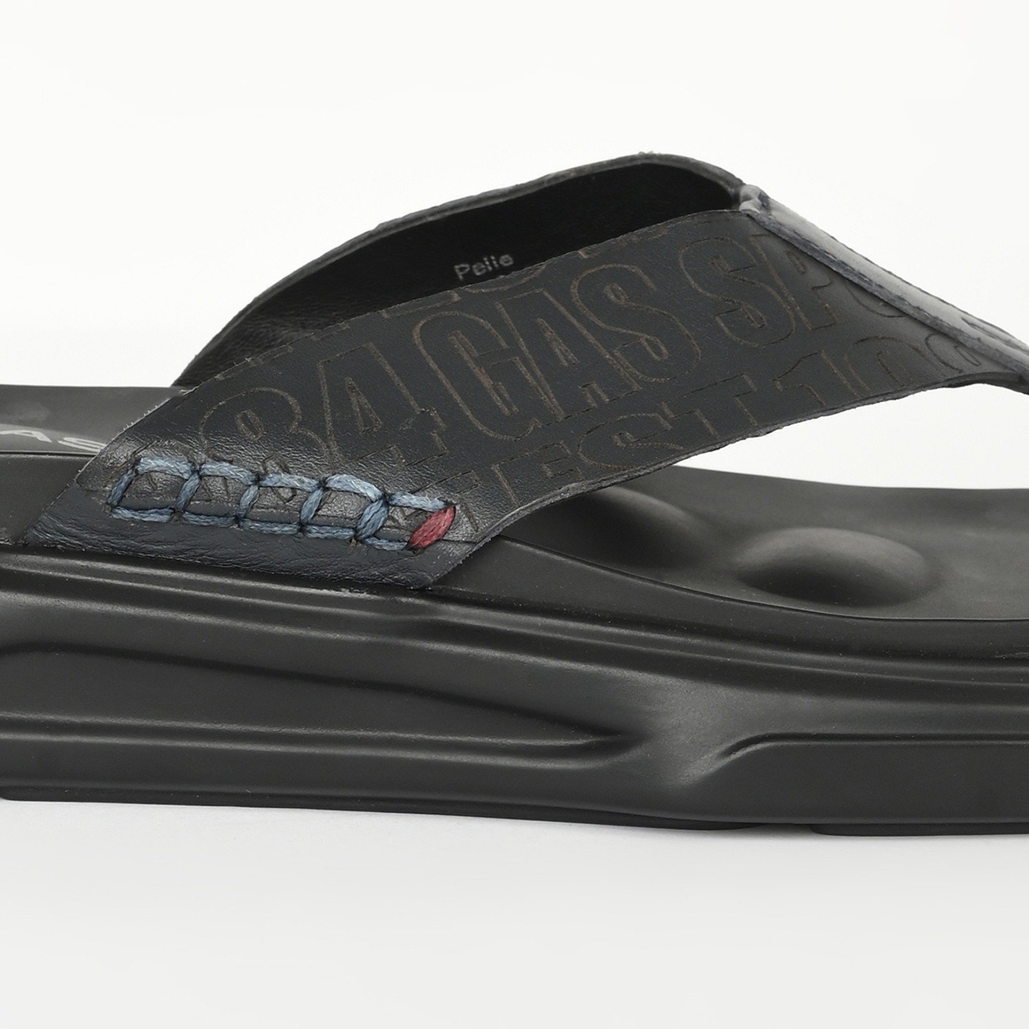 Men Pelle Navy Sandals