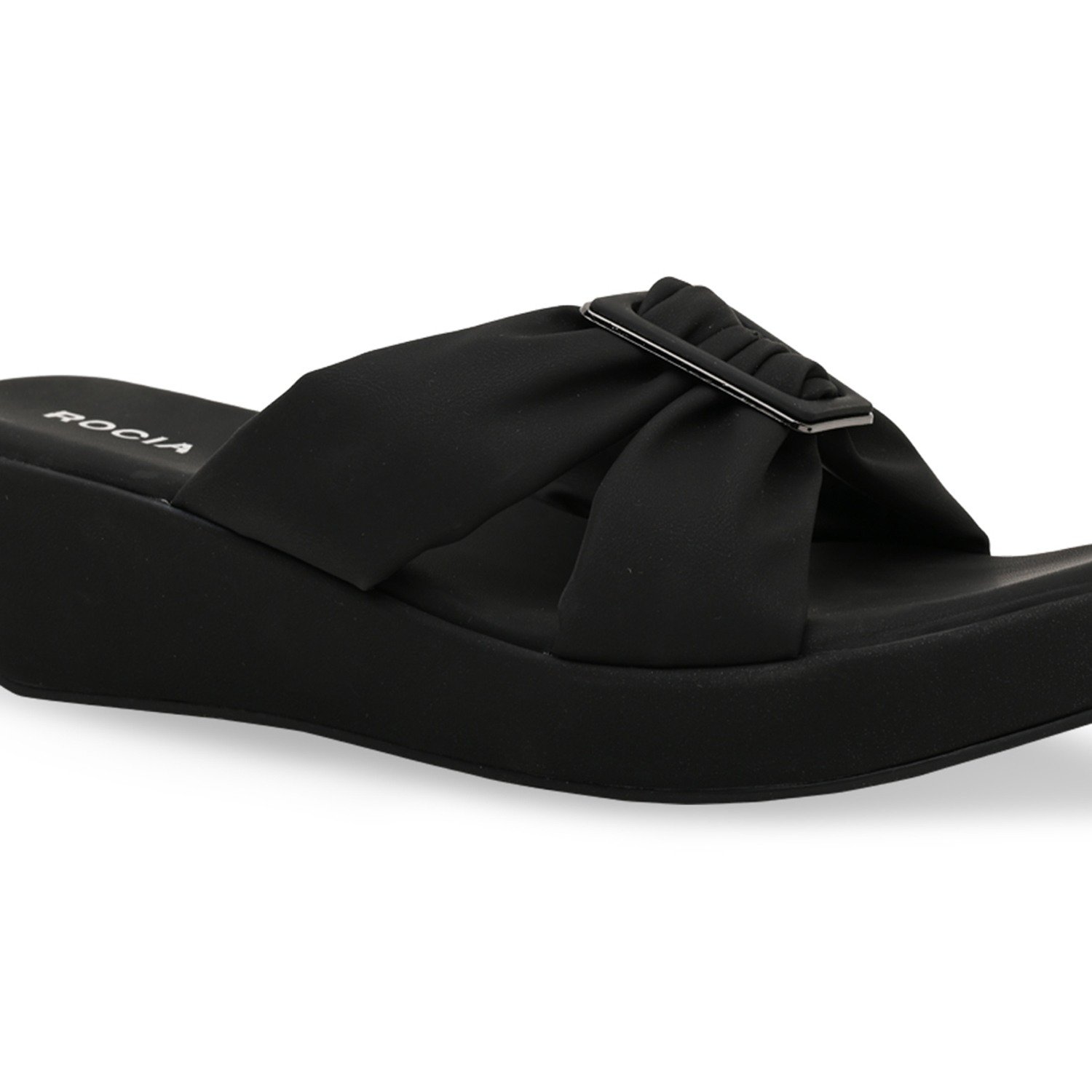 Women Buckled Wedges