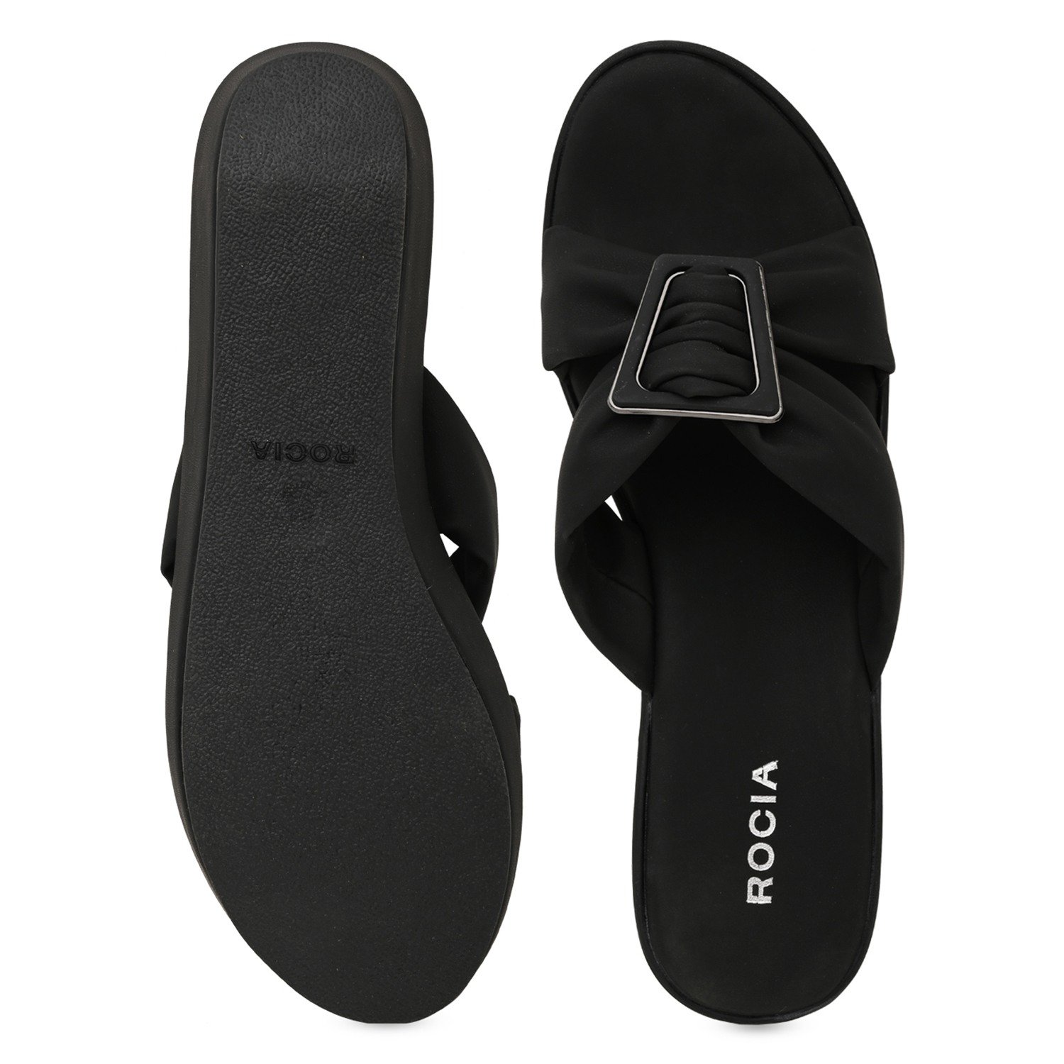 Women Buckled Wedges