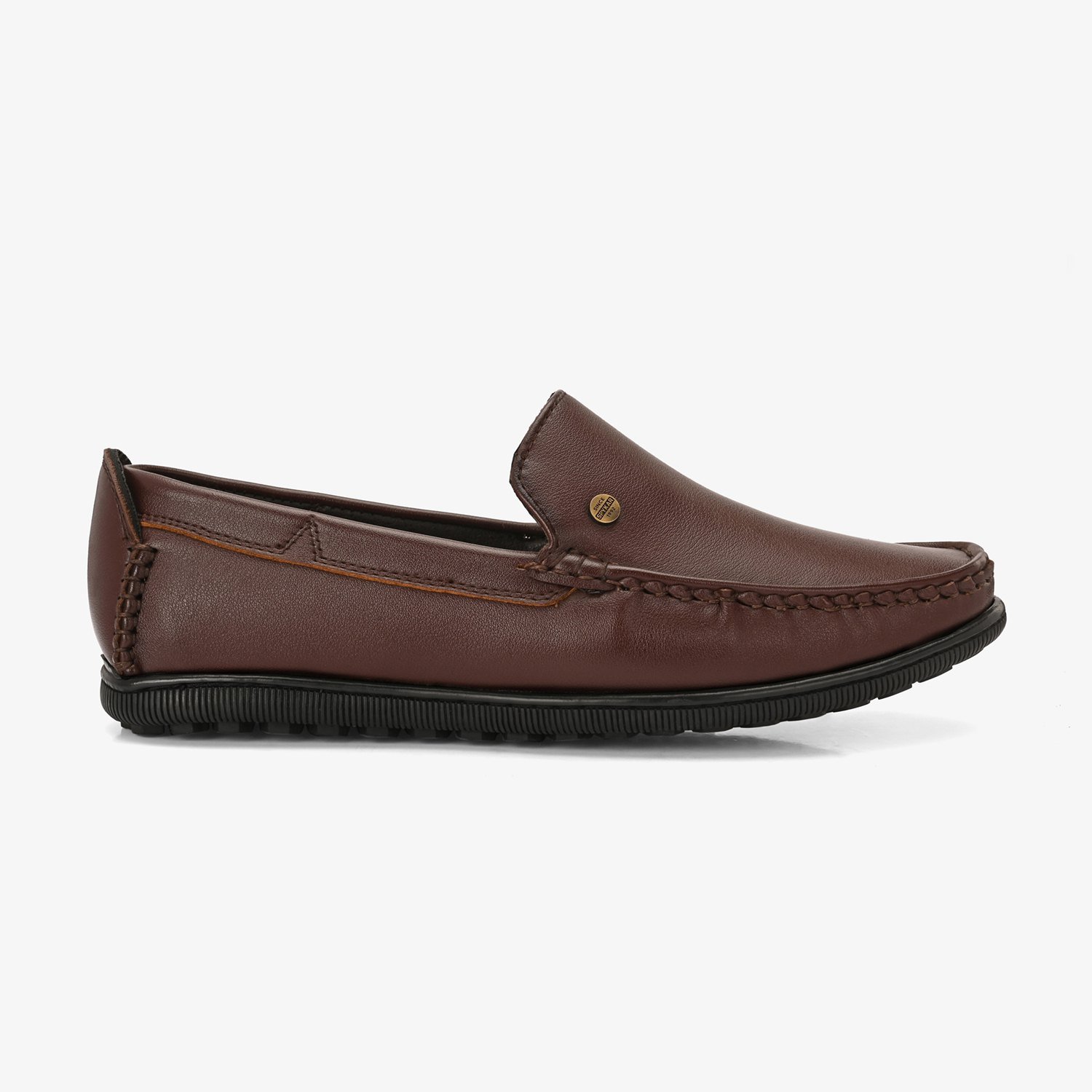 Mens Brown Slip On Loafers