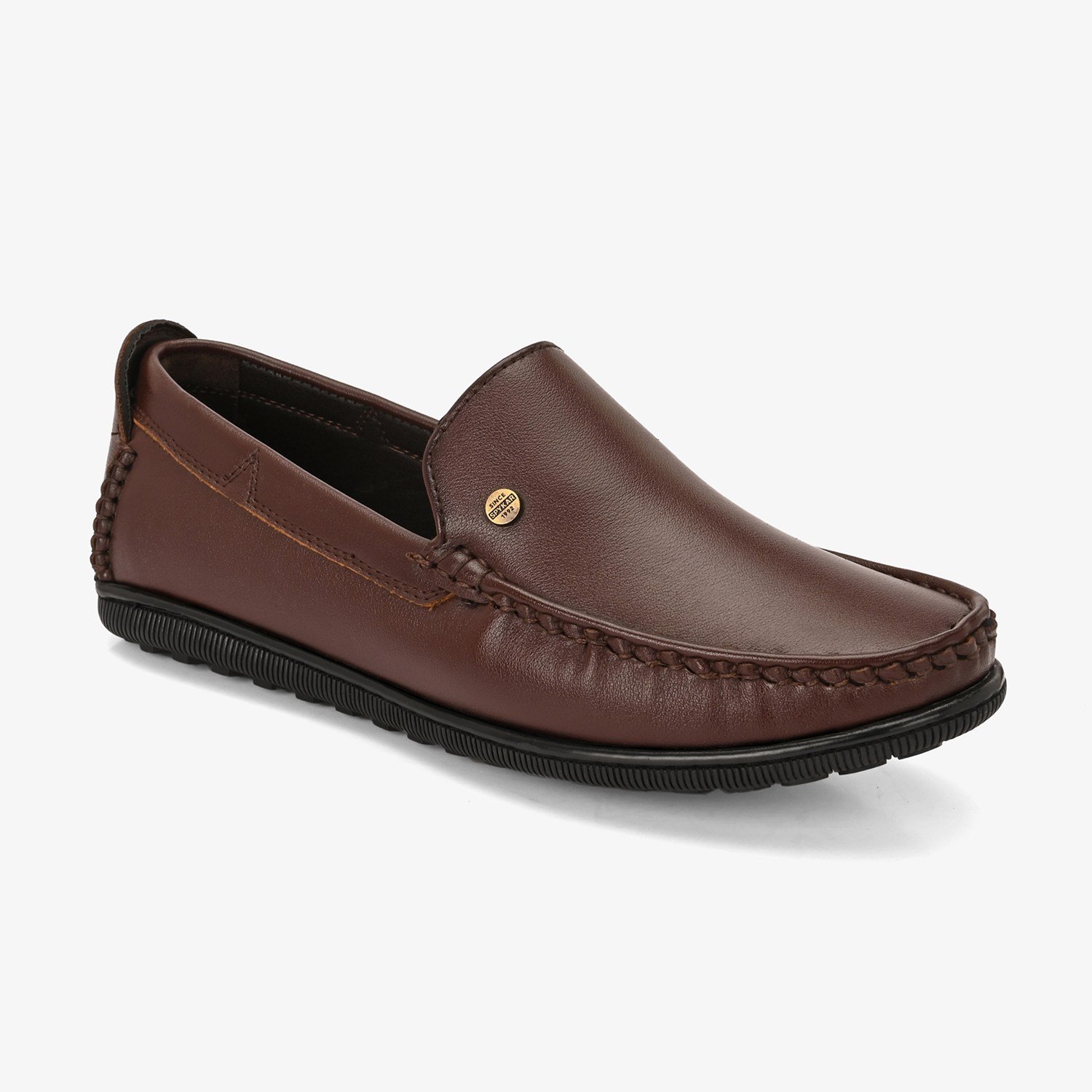 Mens Brown Slip On Loafers