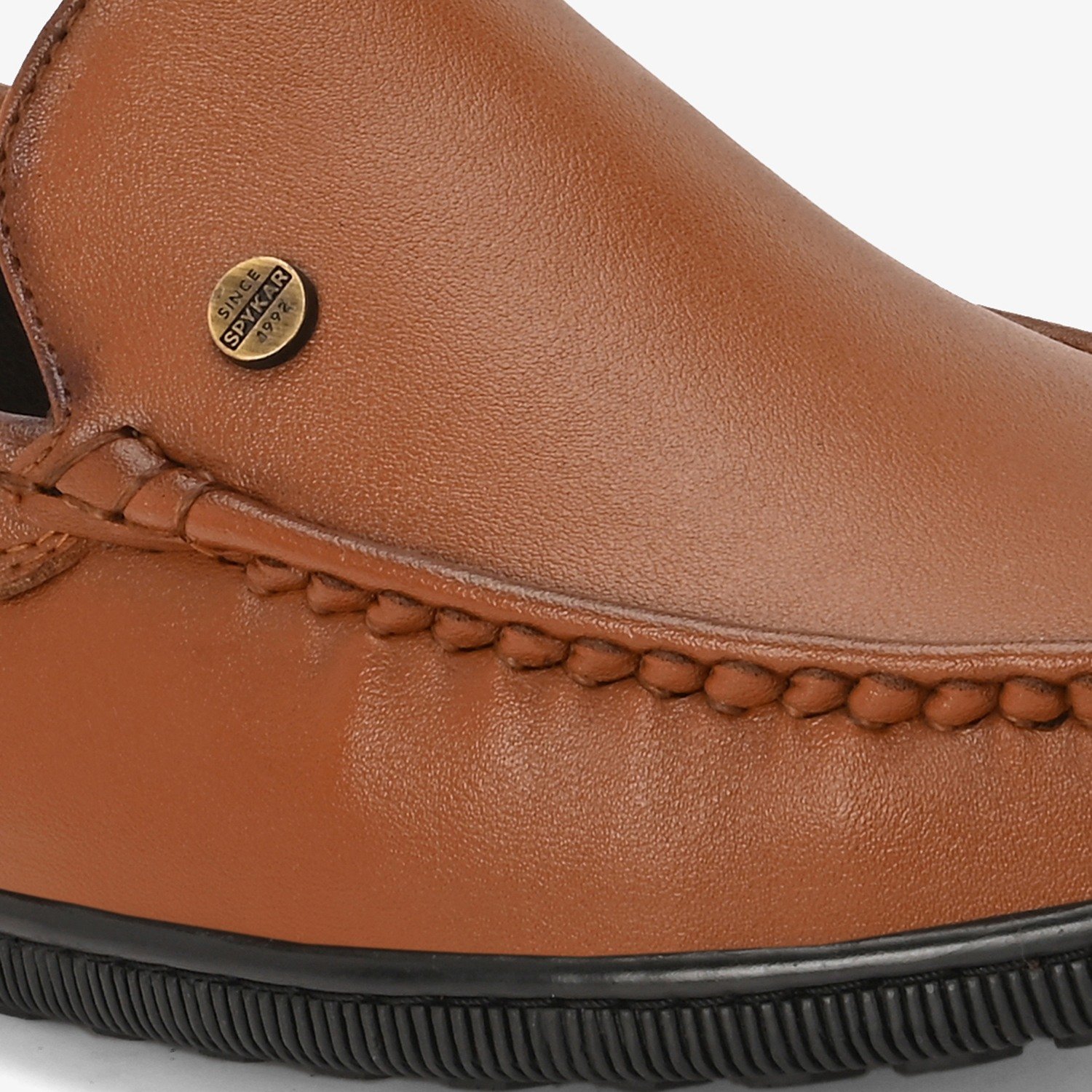 Mens Tan Slip On Loafers