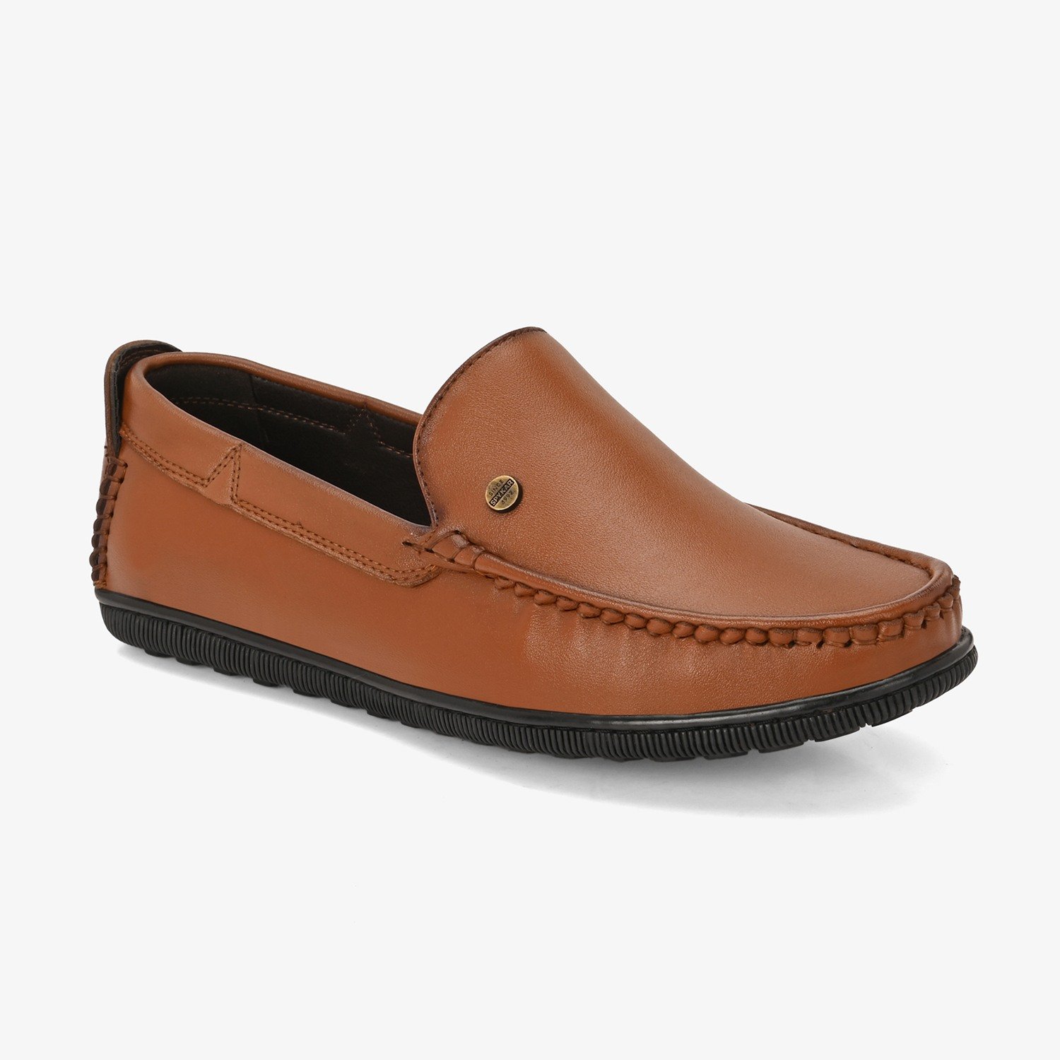 Mens Tan Slip On Loafers