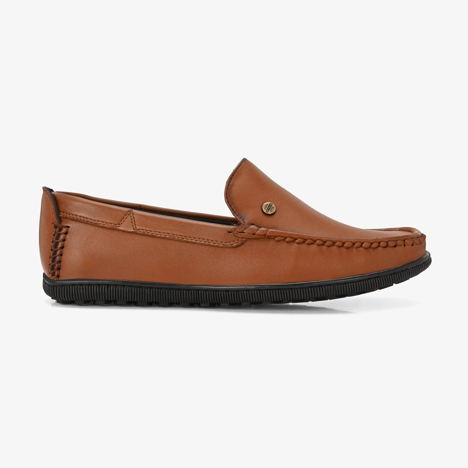 Mens Tan Slip On Loafers