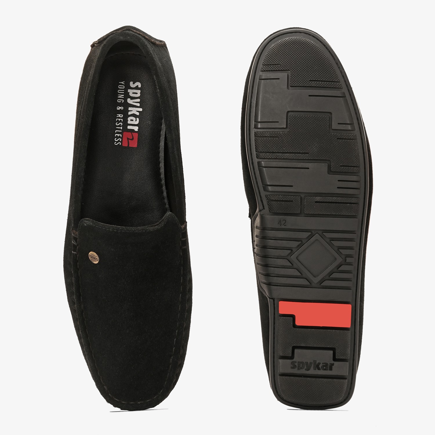 Mens Black Slip On Loafers