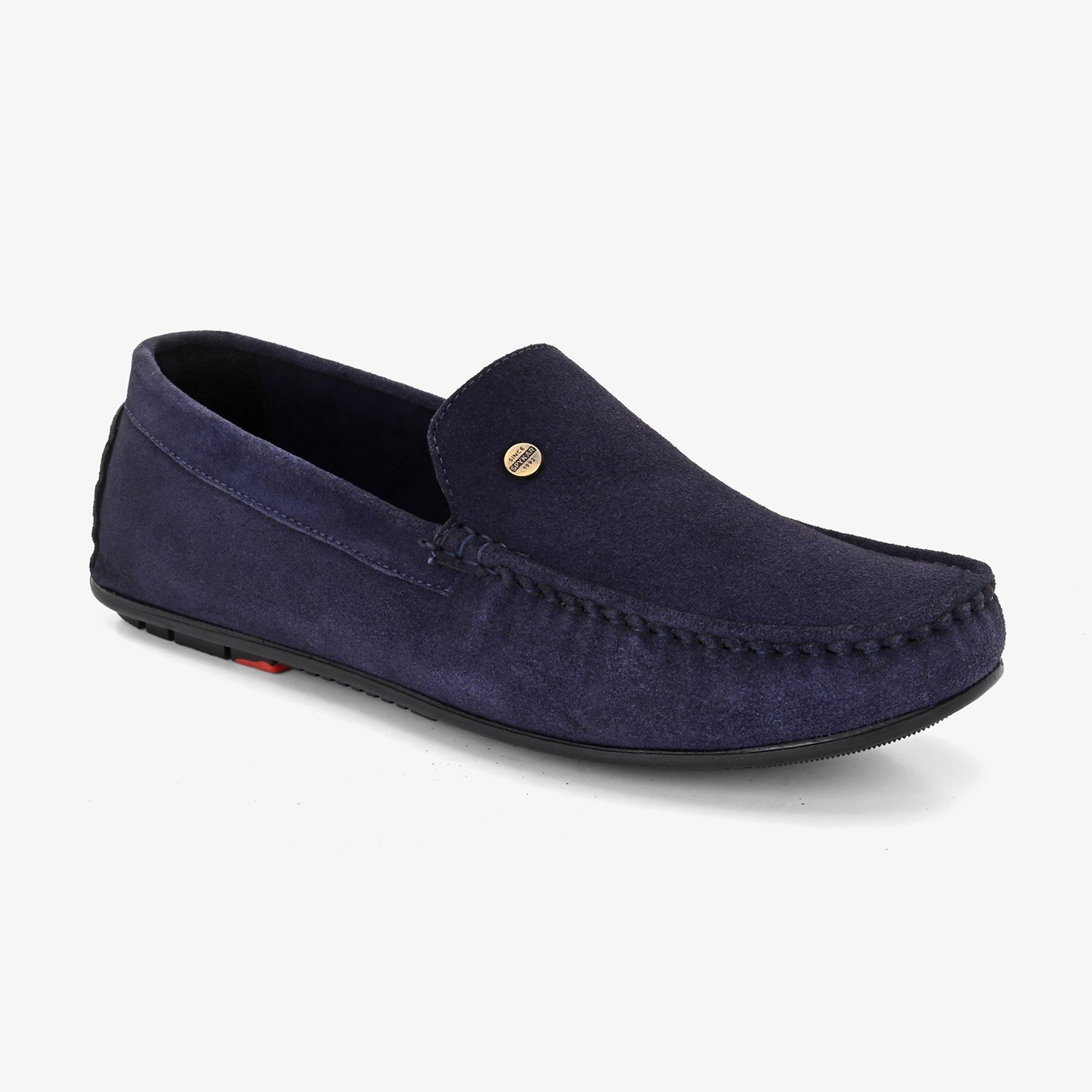 Mens Navy Slip On Loafers