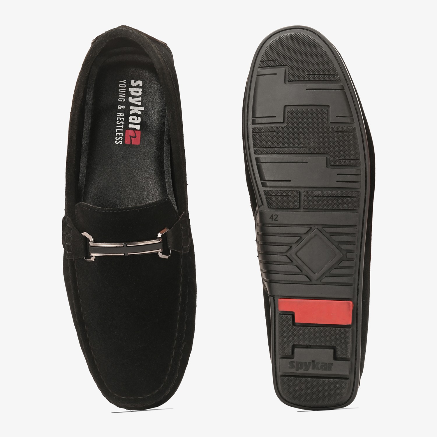 Mens Black Slip On Loafers