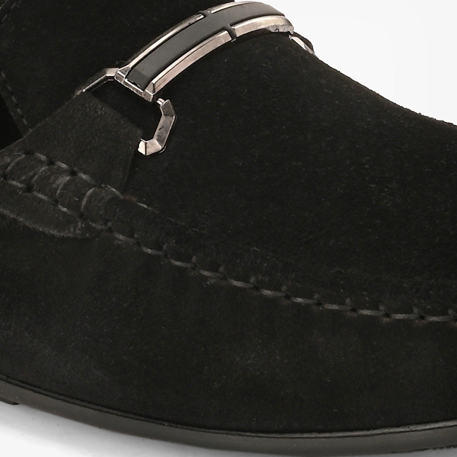 Mens Black Slip On Loafers