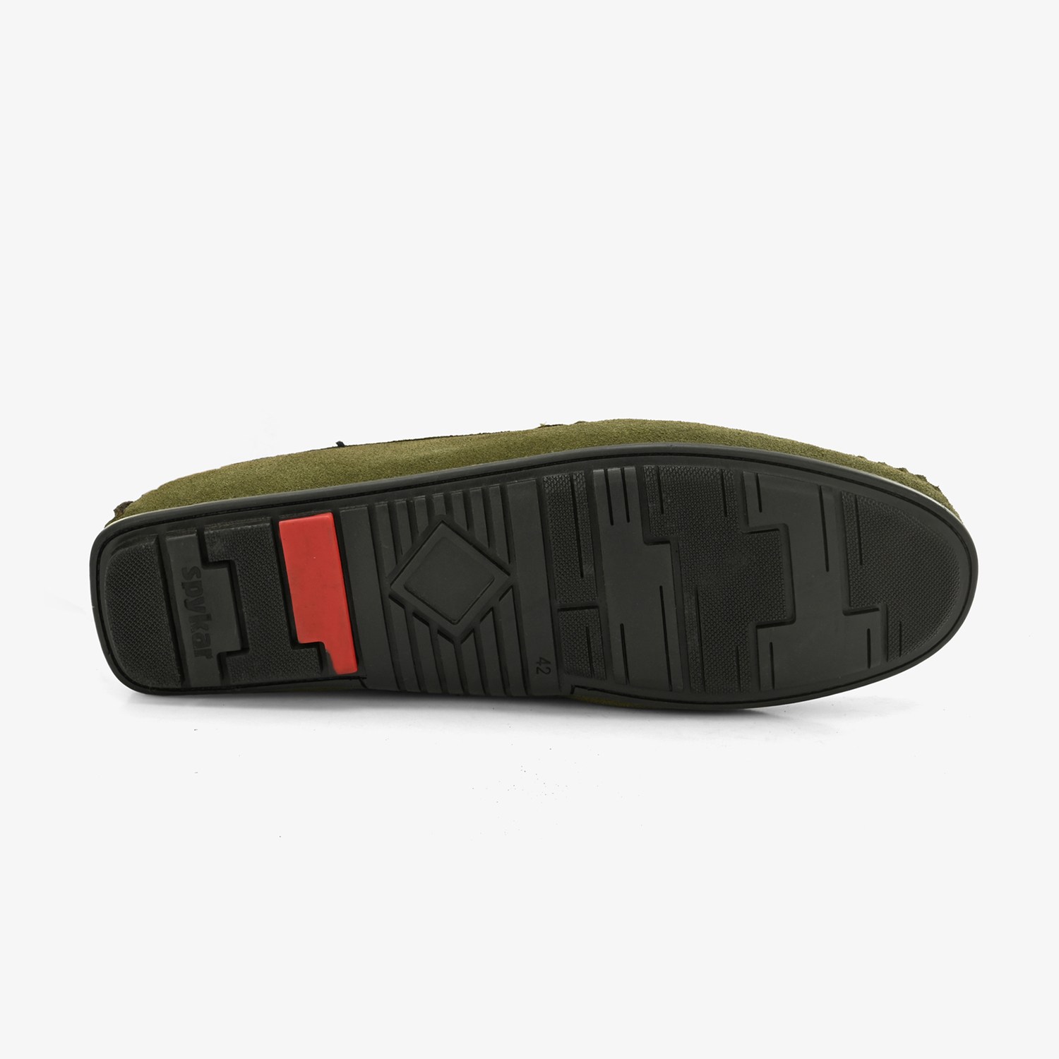 Mens Olive Slip On Loafers