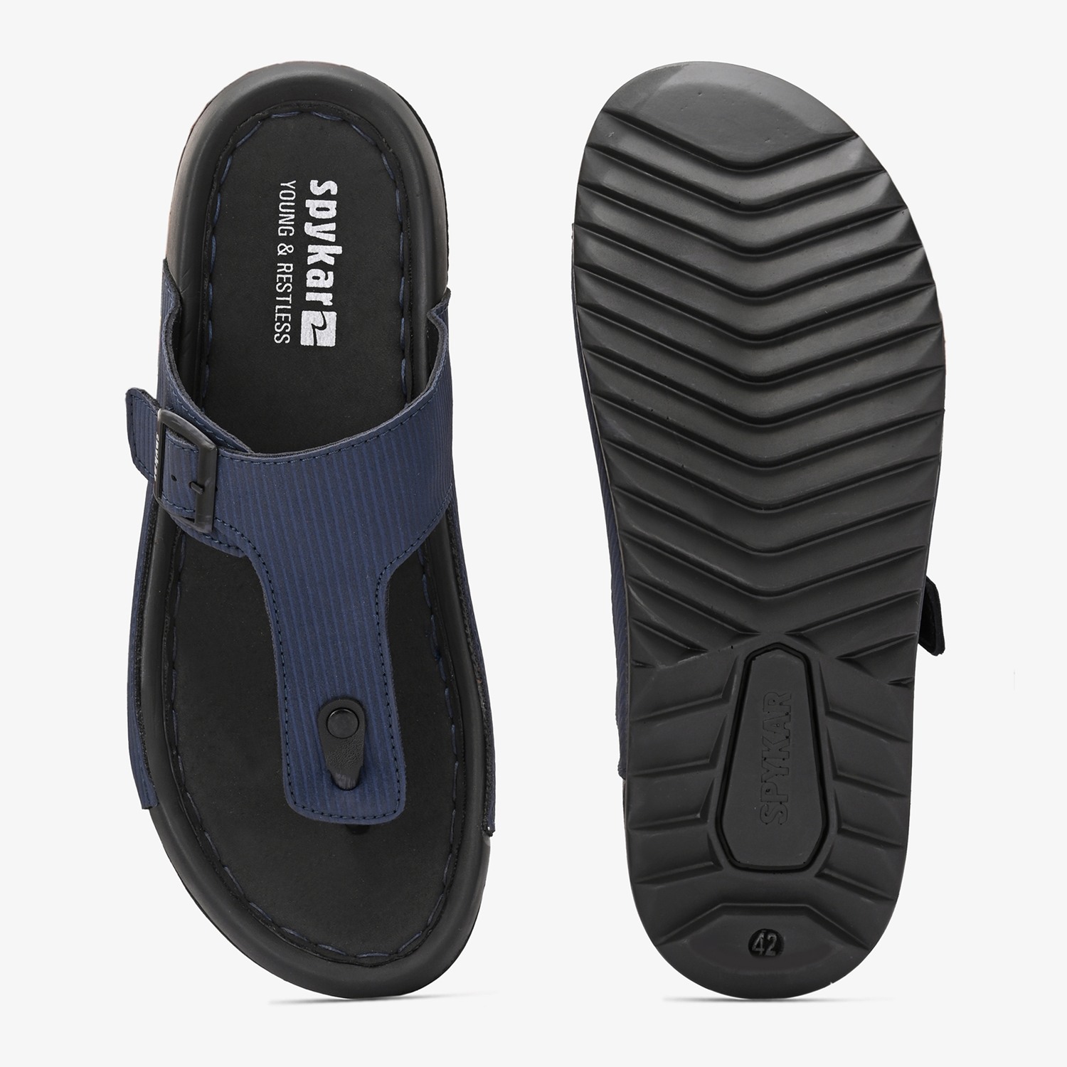 Mens Jeff Blue Casual Sandals
