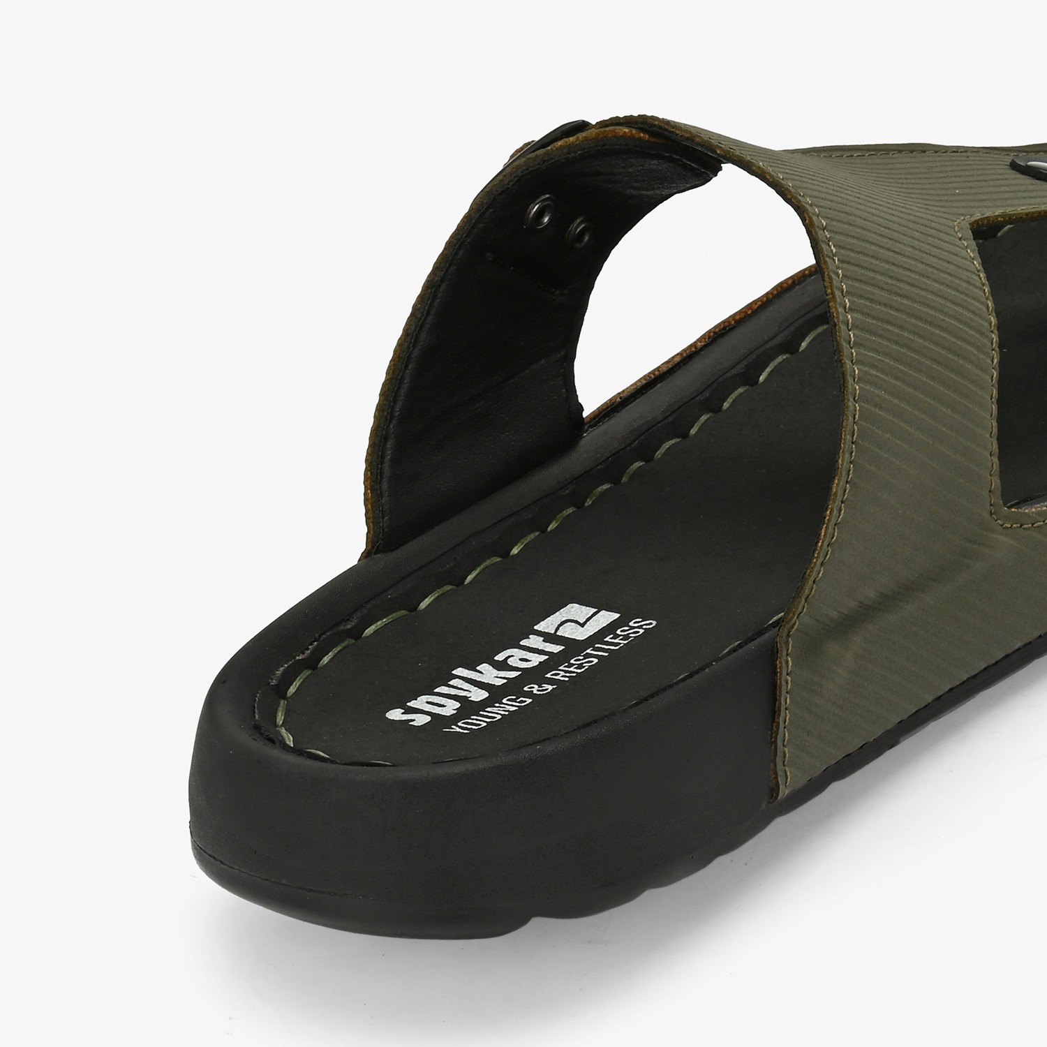 Mens Olive Casual Sandals
