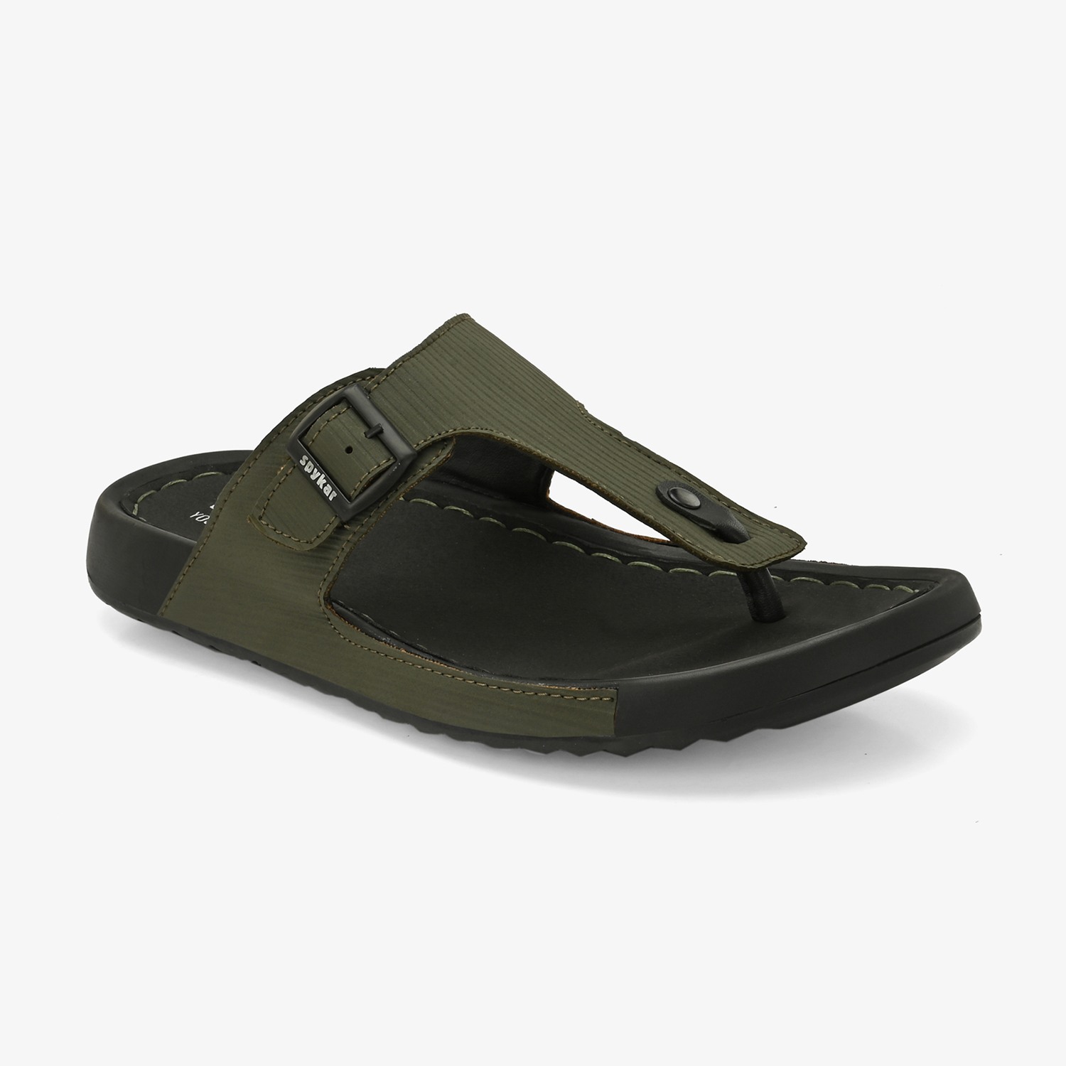 Mens Olive Casual Sandals