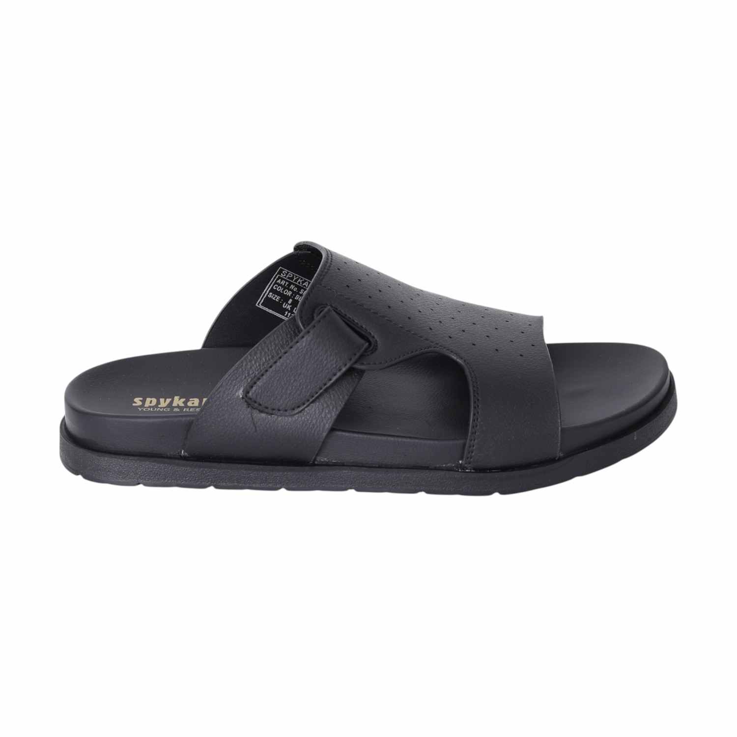 Mens Stomper Black Casual Sandals
