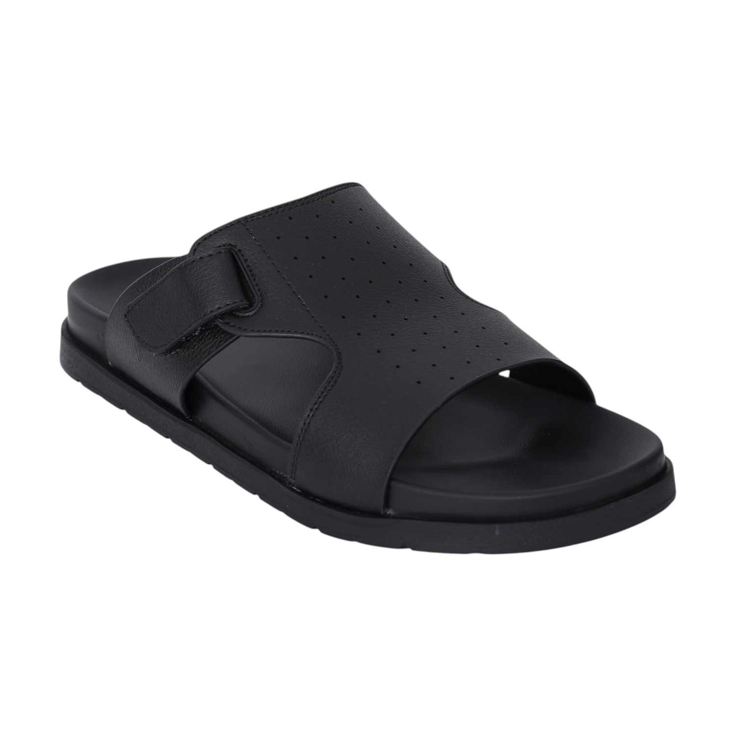 Mens Stomper Black Casual Sandals