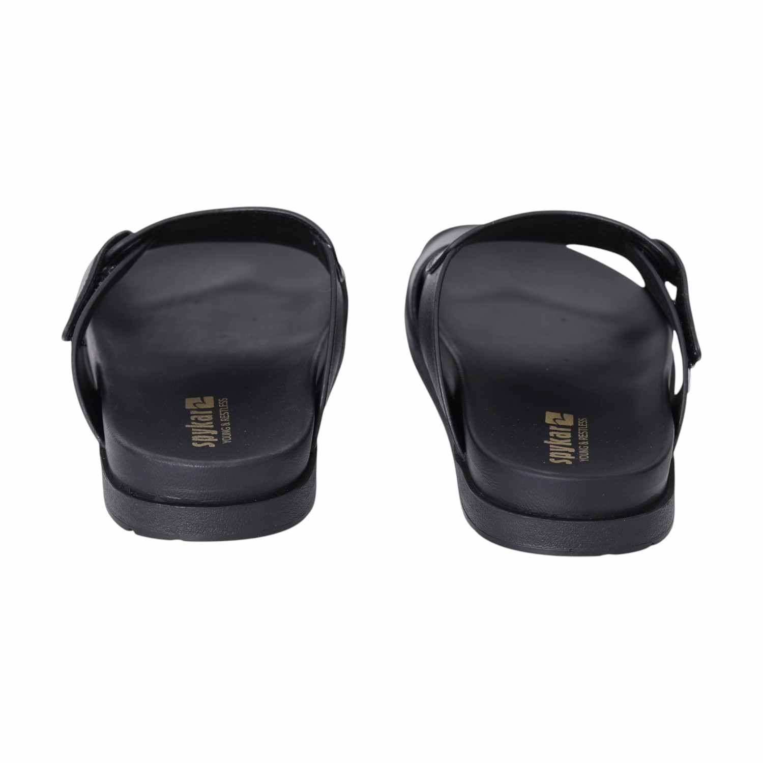 Mens Stomper Black Casual Sandals