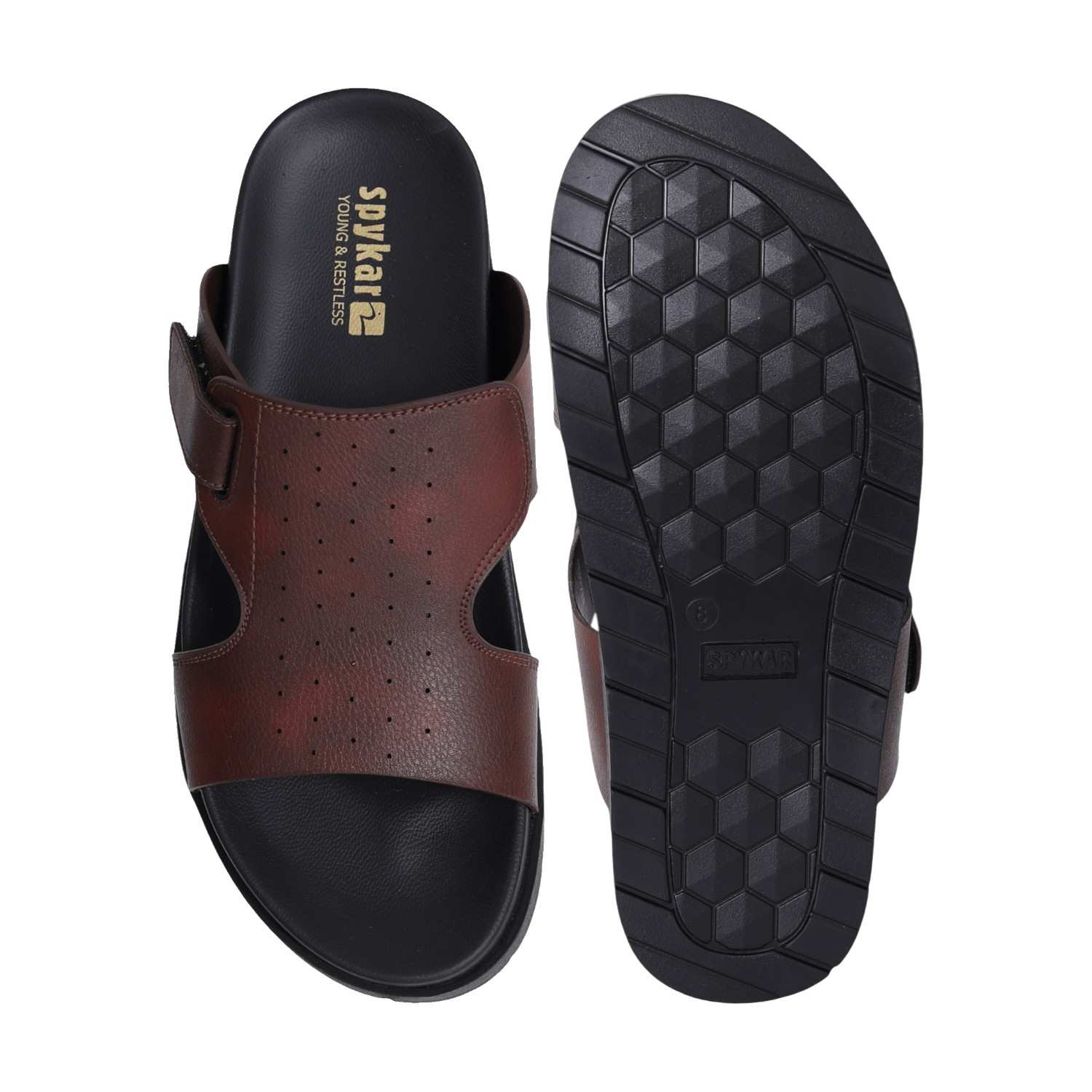 Mens Stomper Brown Casual Sandals