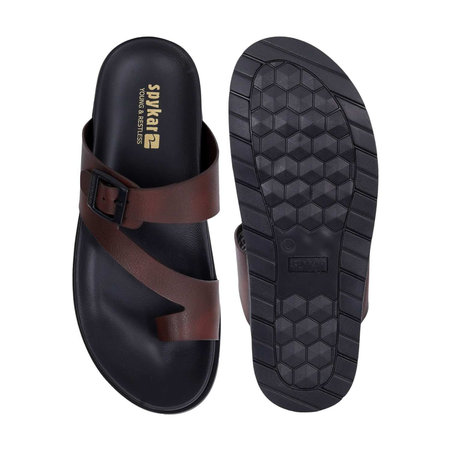 Mens Marty Brown Casual Sandals