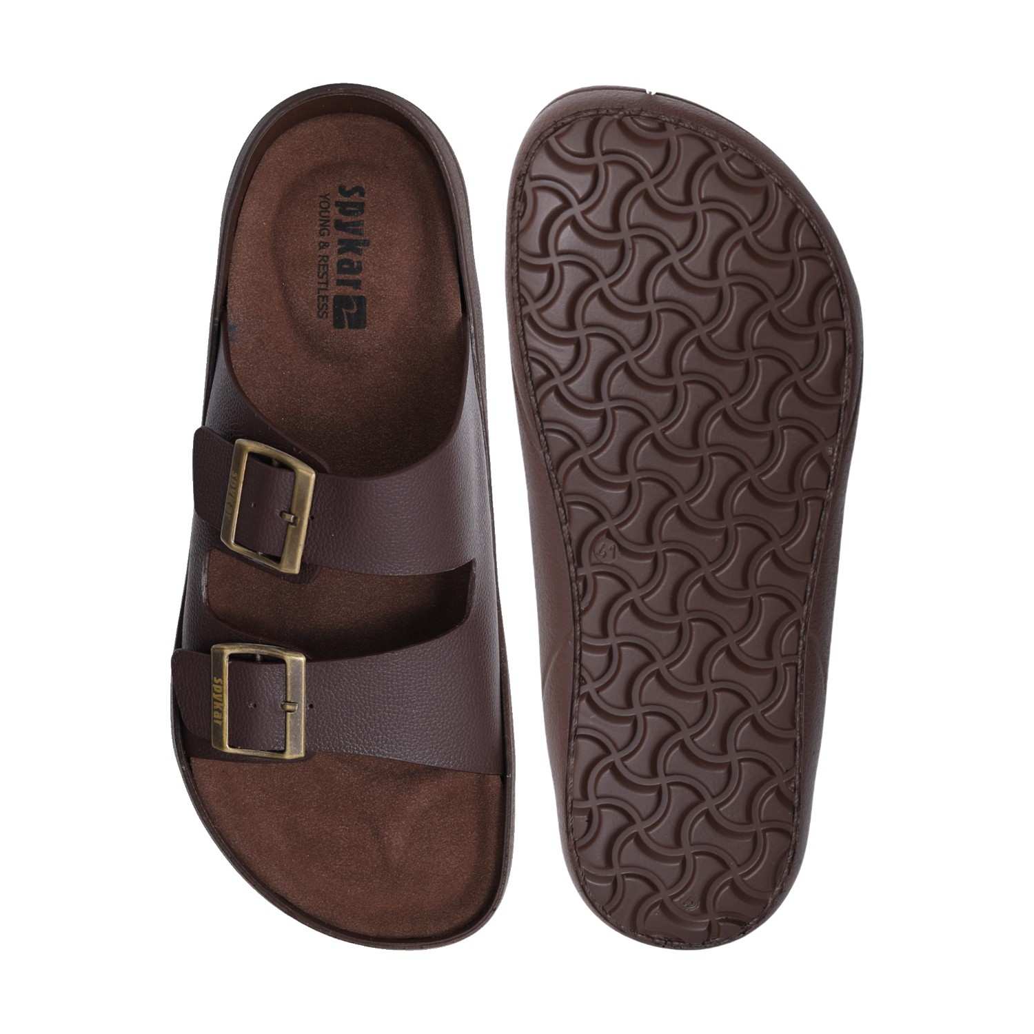 Mens Orlando Brown Casual Sandals