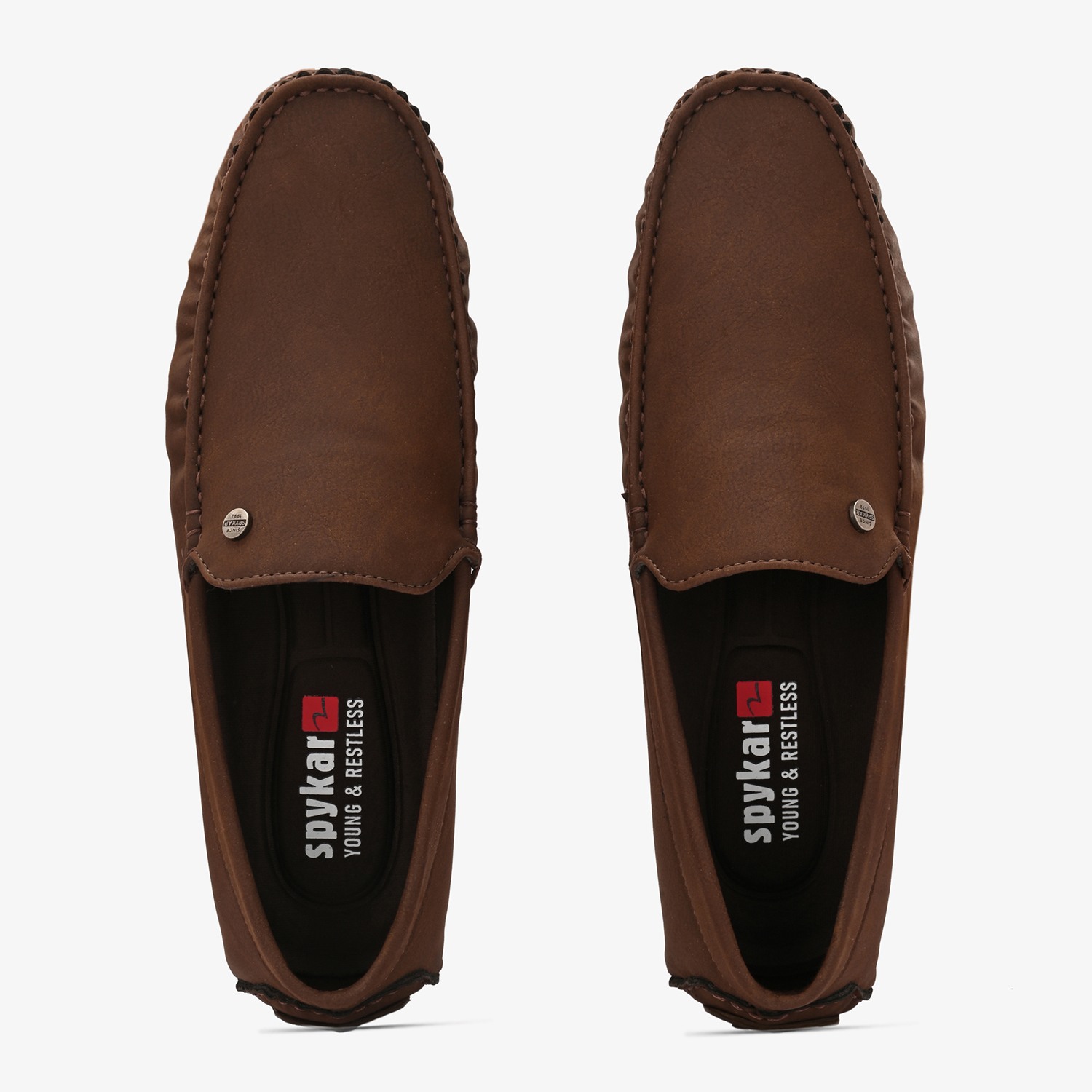 Mens Brown Slip On Loafers